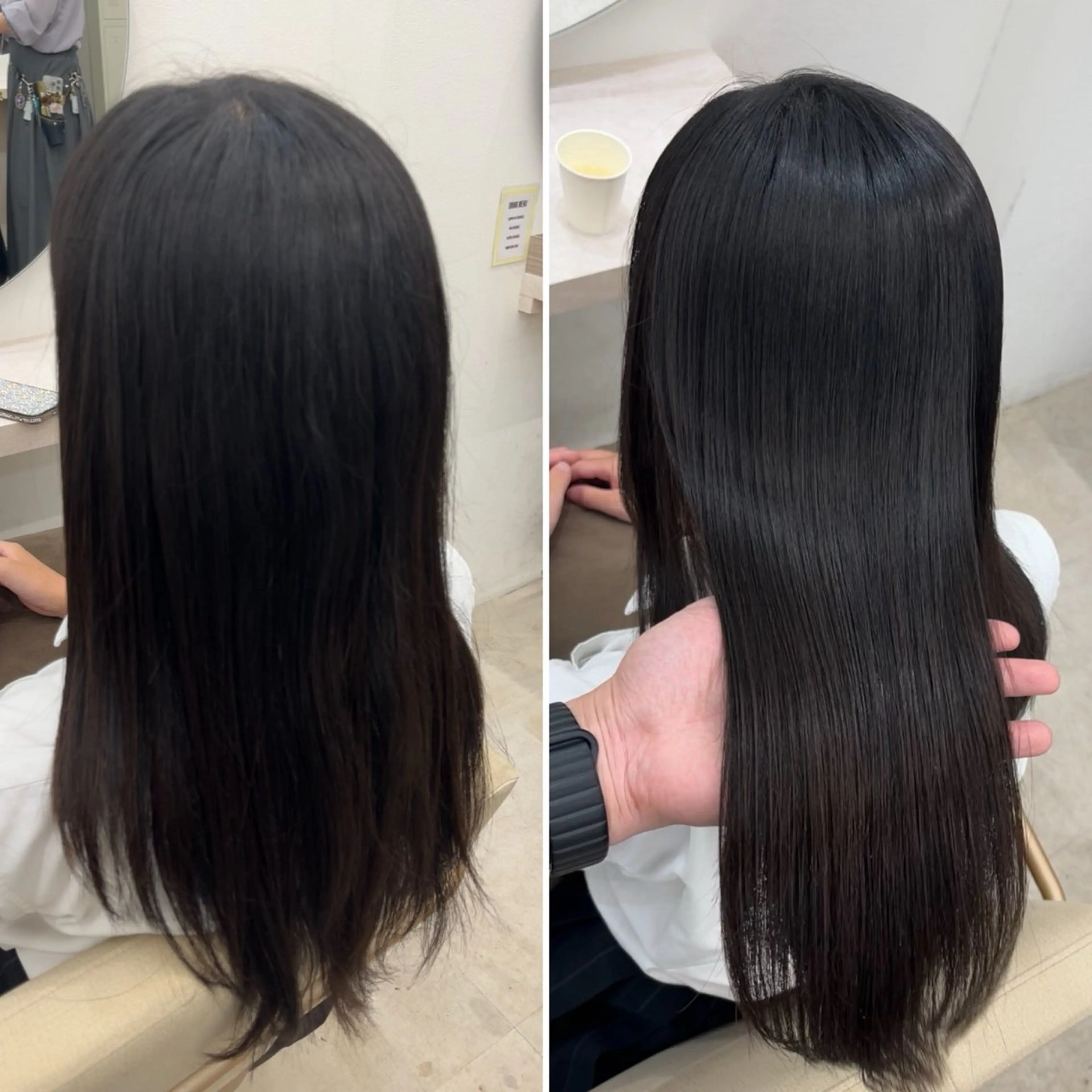 セミロング 髪質改善/縮毛矯正 梅田茶屋町/西尾祐作のヘアスタイル