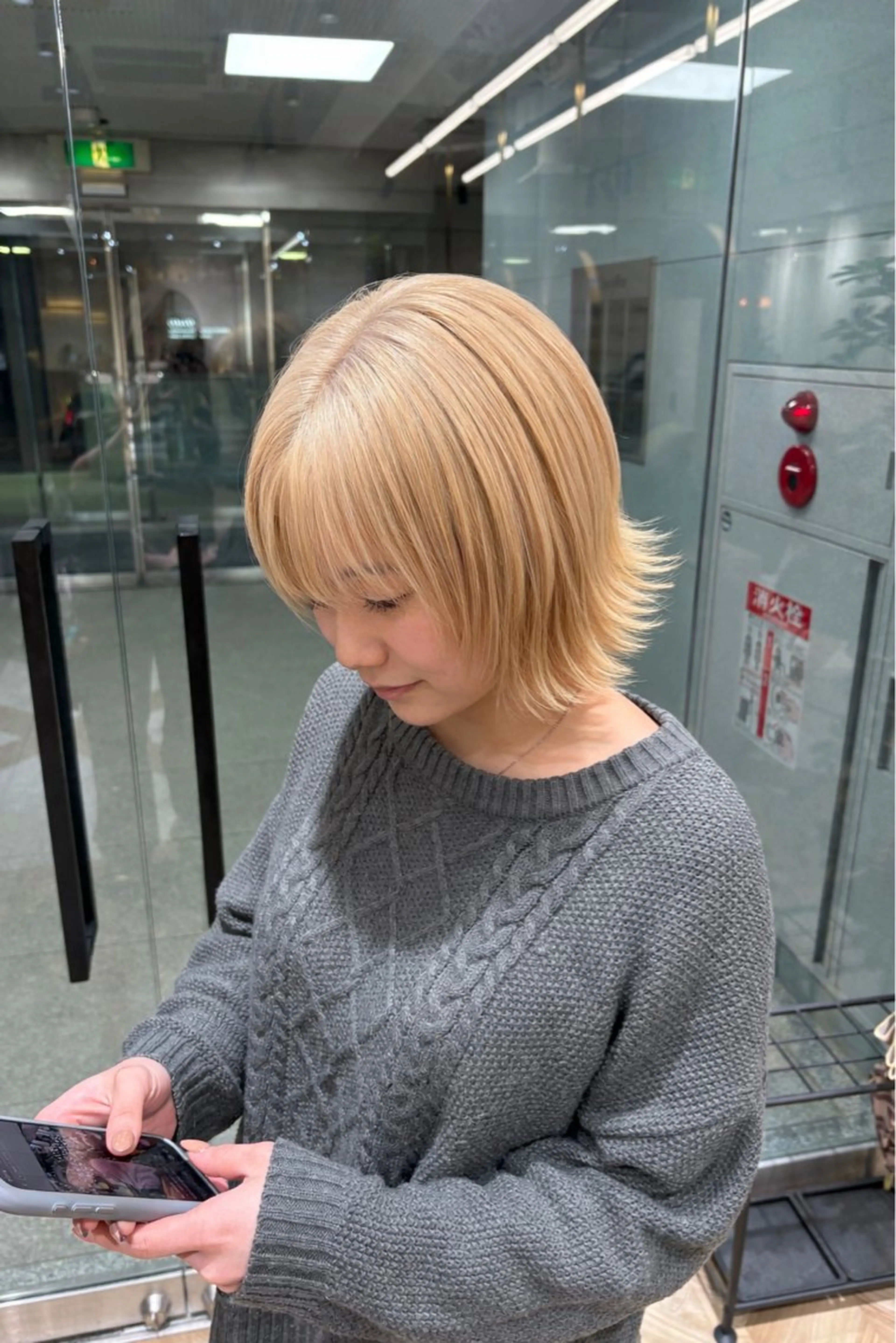 ショート ヘアカラー 🩶ハイトーン🖤 URARAのヘアスタイル