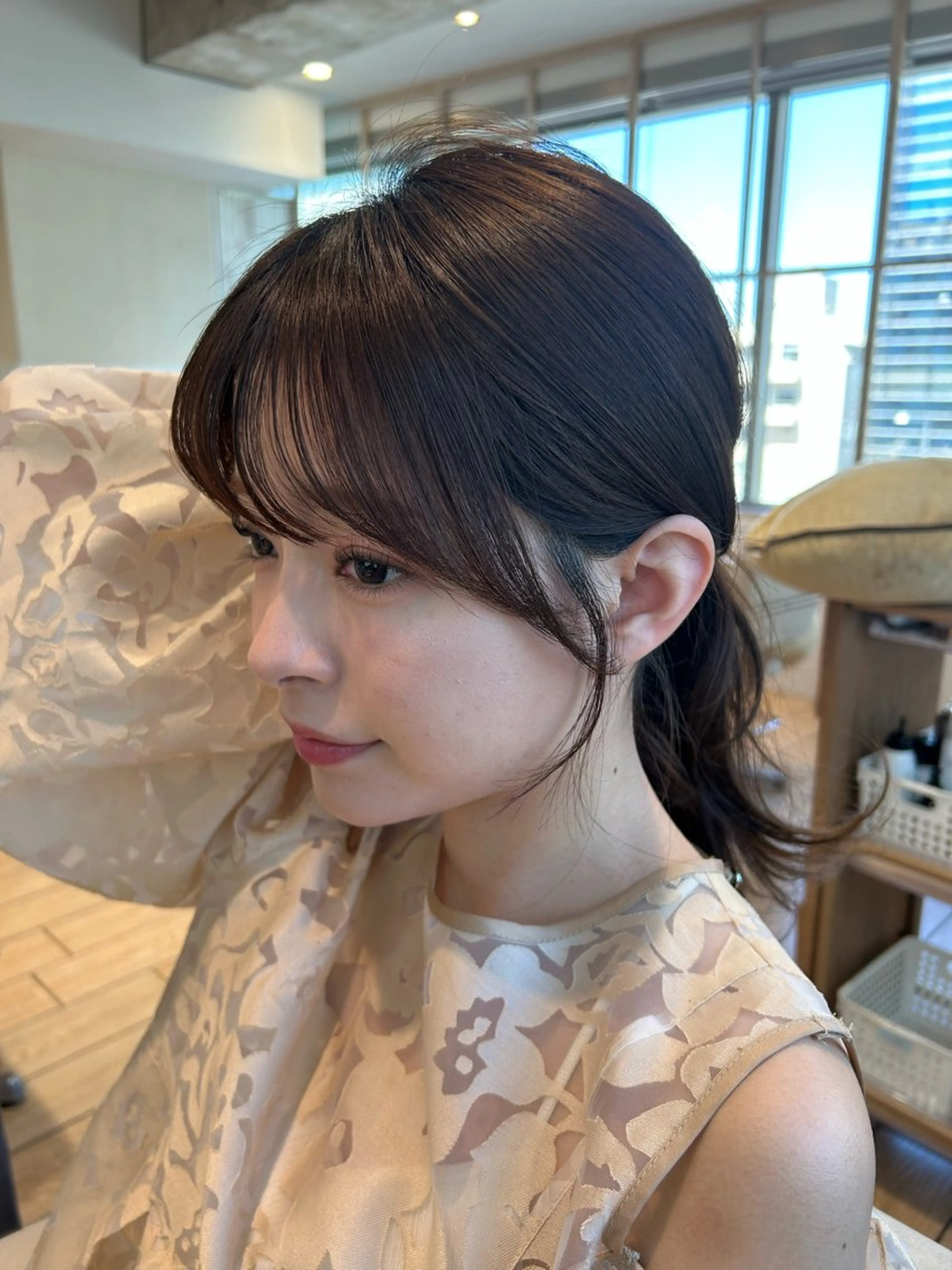 セミロング カット ヘアセット 🎀大竹美侑/顔まわ りカット/レイヤーのヘアスタイル
