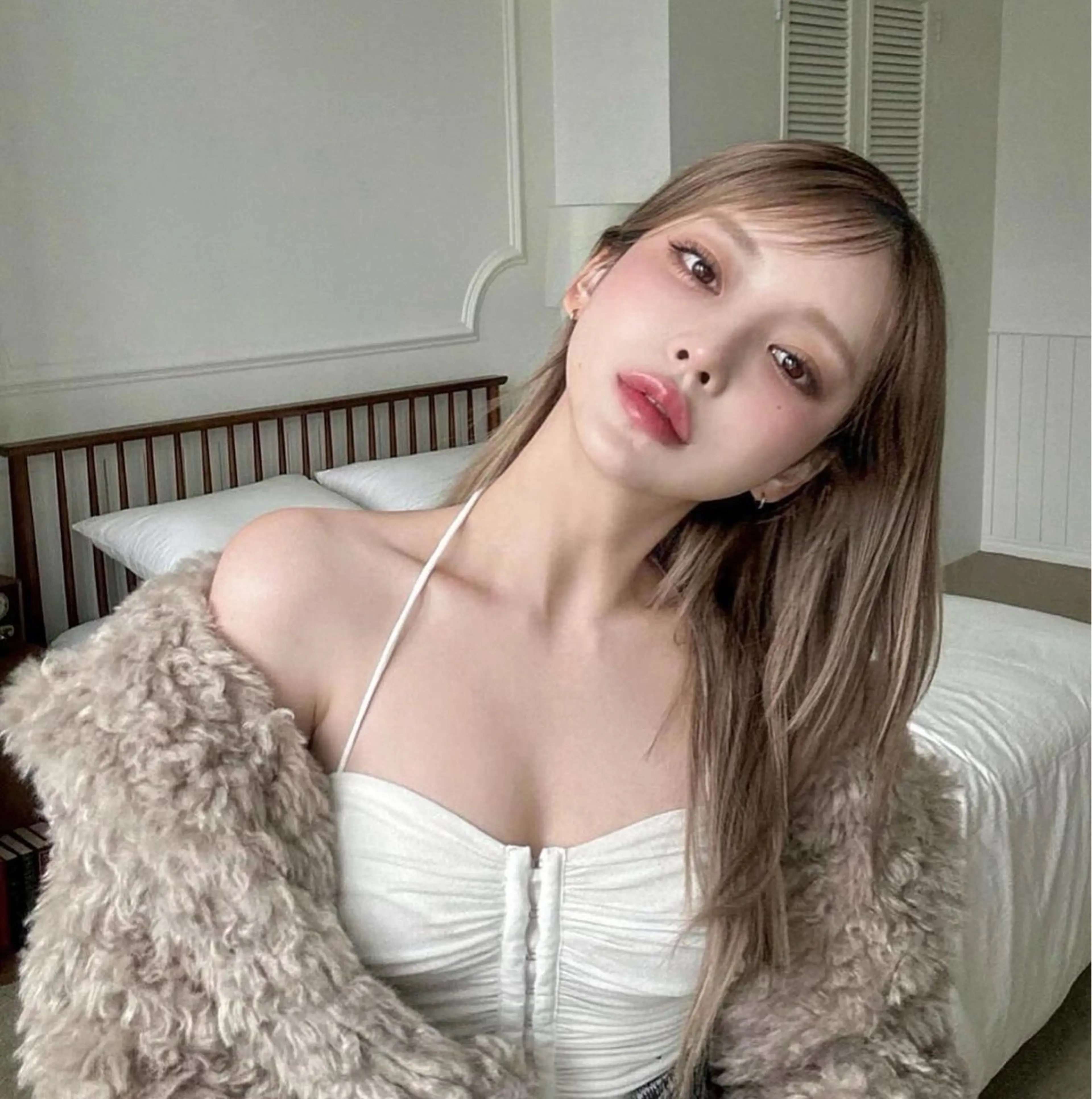 ロング カラー 山崎/ボブ縮毛矯正 レイヤー髪質改善のヘアスタイル