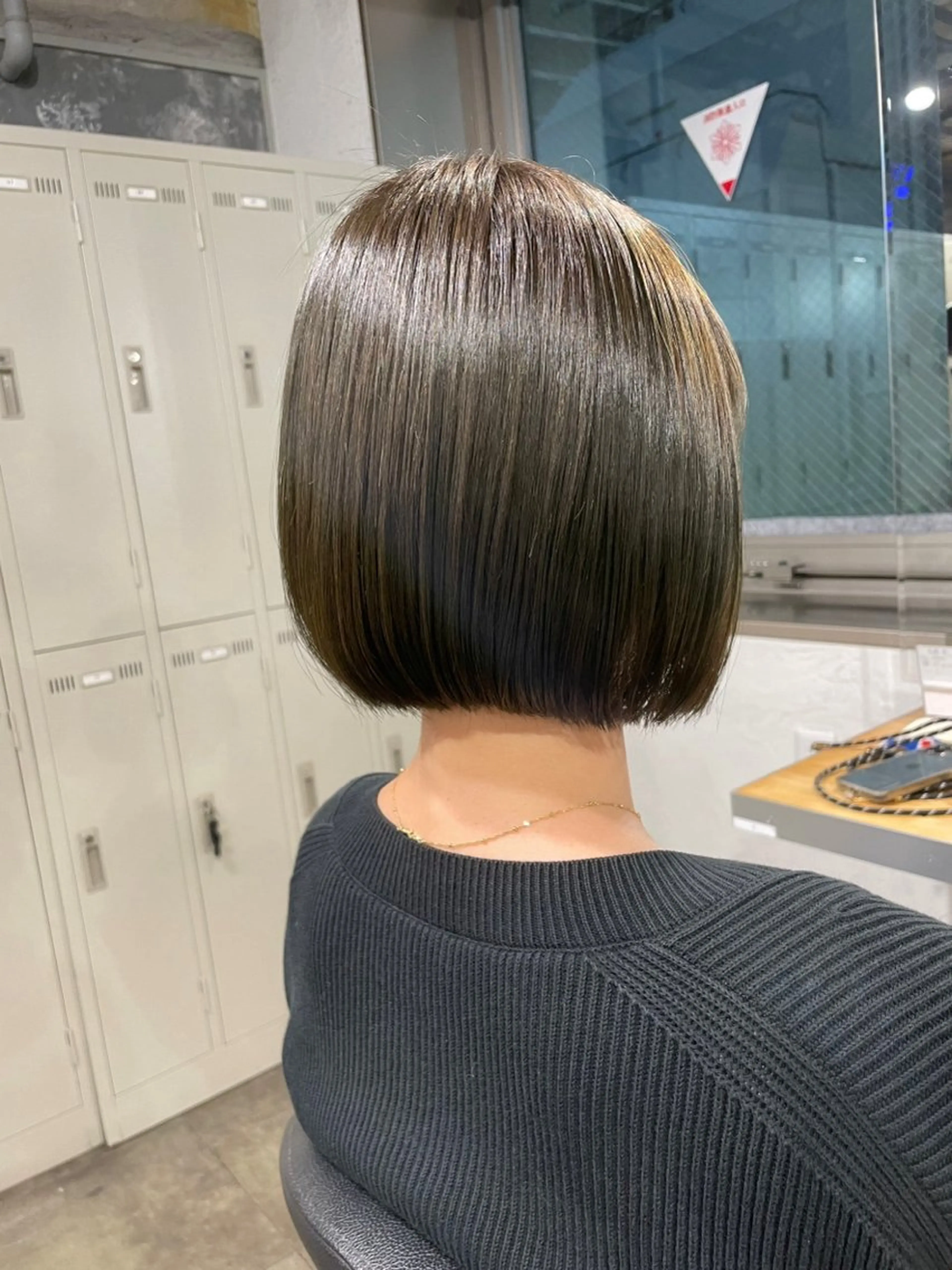 セミロング カラー ヘアアレンジ Over hair_ misakiのヘアスタイル