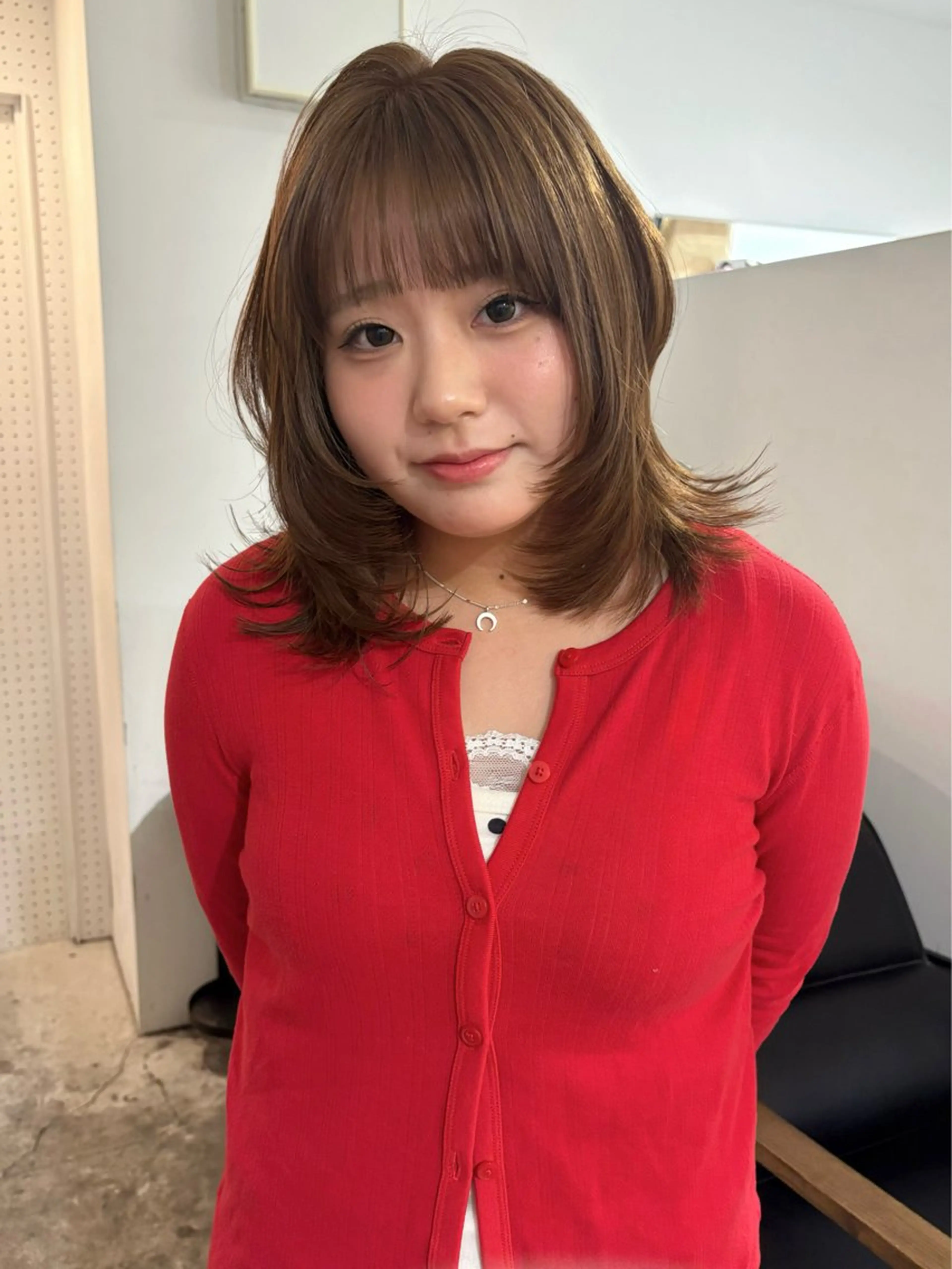 ミディアム カラー カット ヘアカラー トリートメント kanami/ 中崎町美容室のヘアスタイル