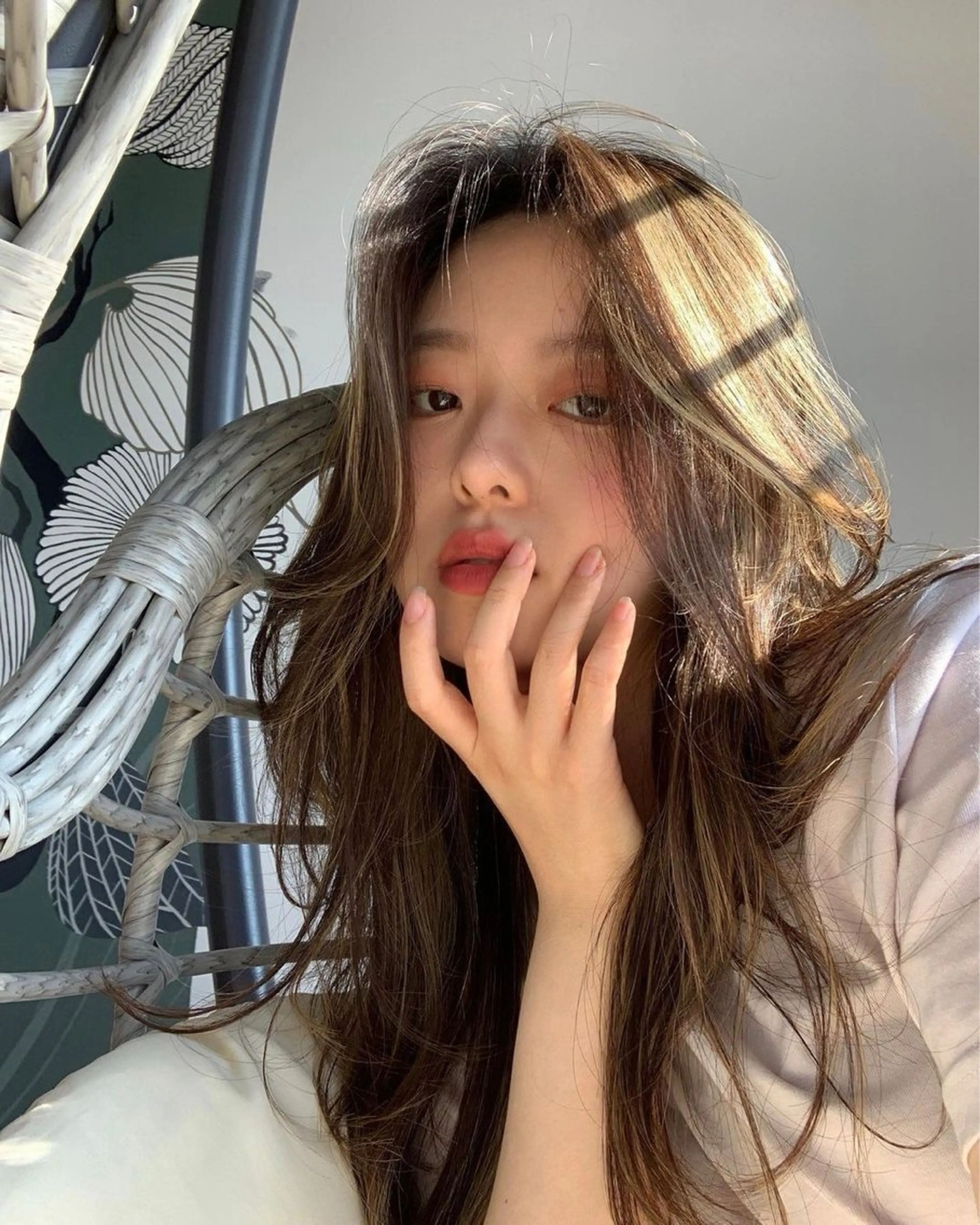 ロング カット ヘアカラー トリートメント 海野翔吾🇨🇳 ワンホンレイヤーのヘアスタイル