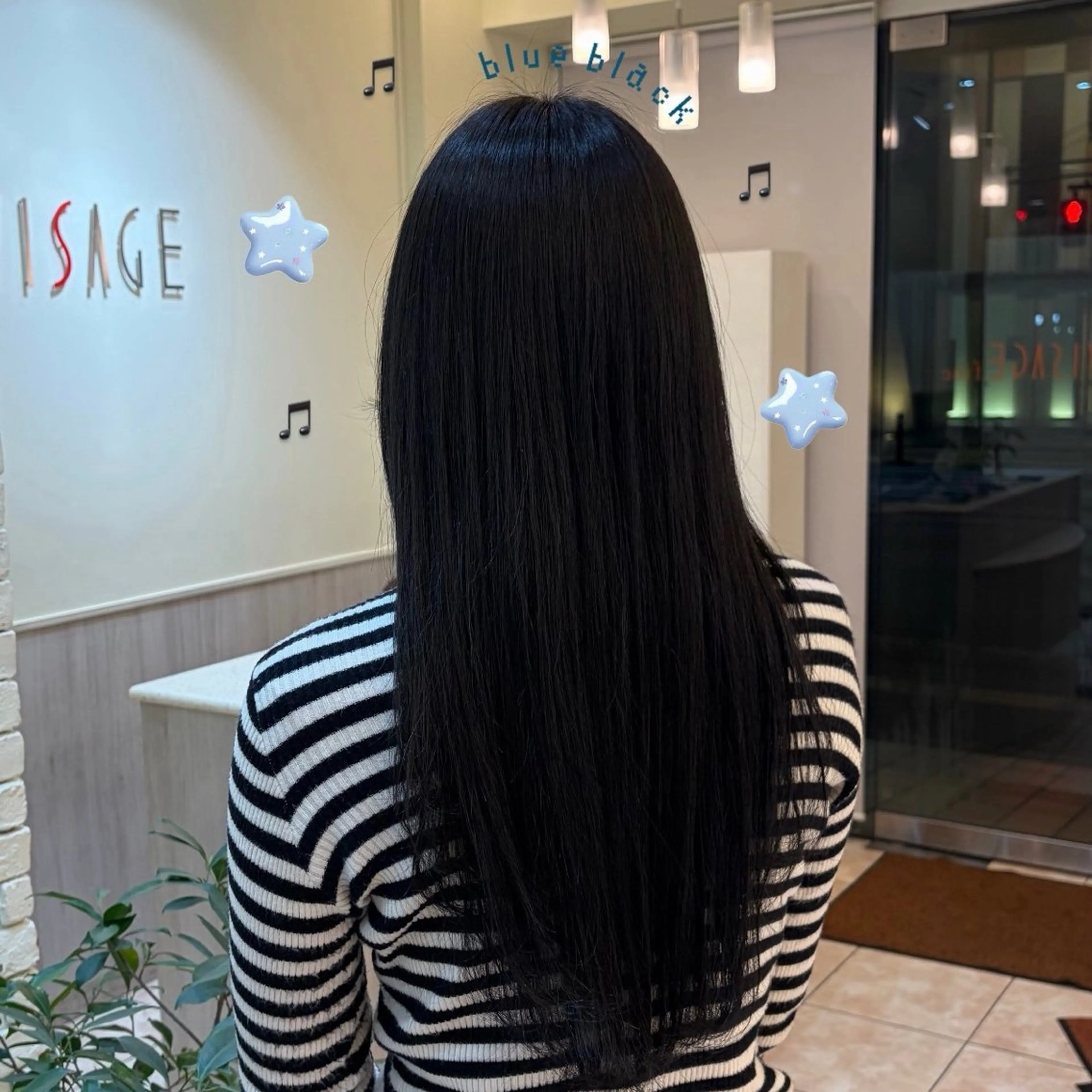 ロング カラー ミヤザキ ナギ🈂️のヘアスタイル