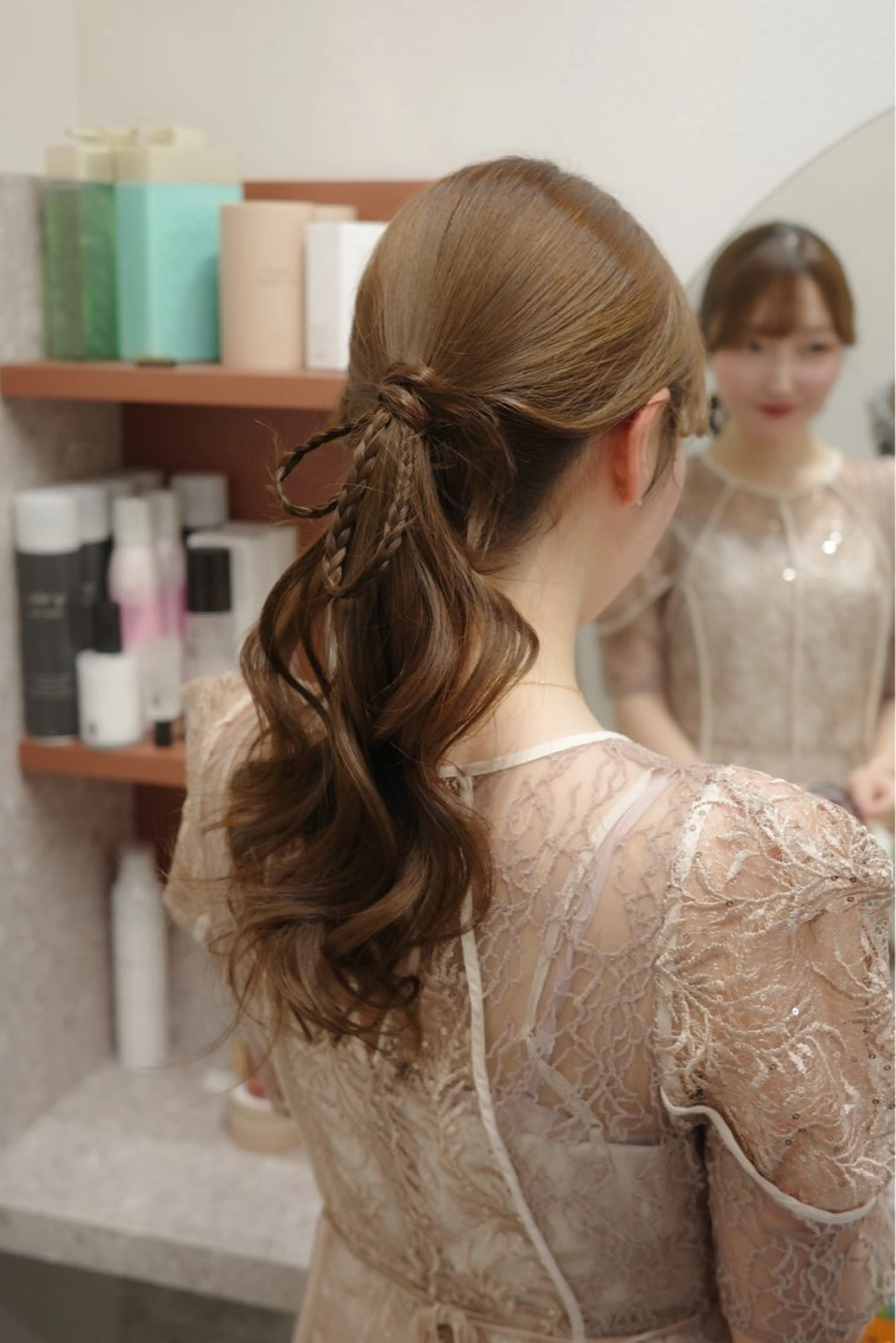 ロング カラー ヘアアレンジ hiide sisiのヘアスタイル