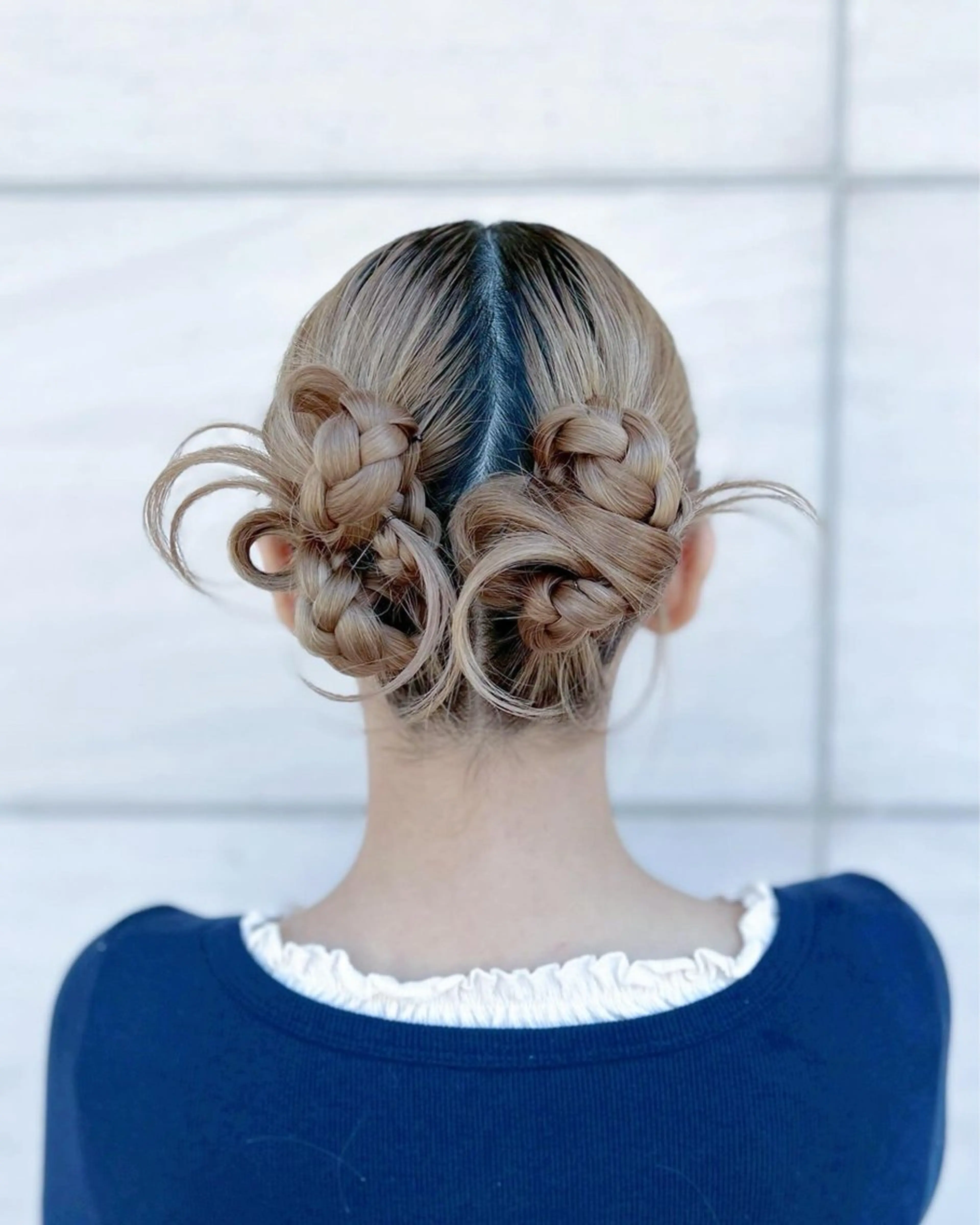 ロング ヘアアレンジ ヘアセット Rinkaアレンジ/ 顔まわり/縮毛矯正のヘアスタイル