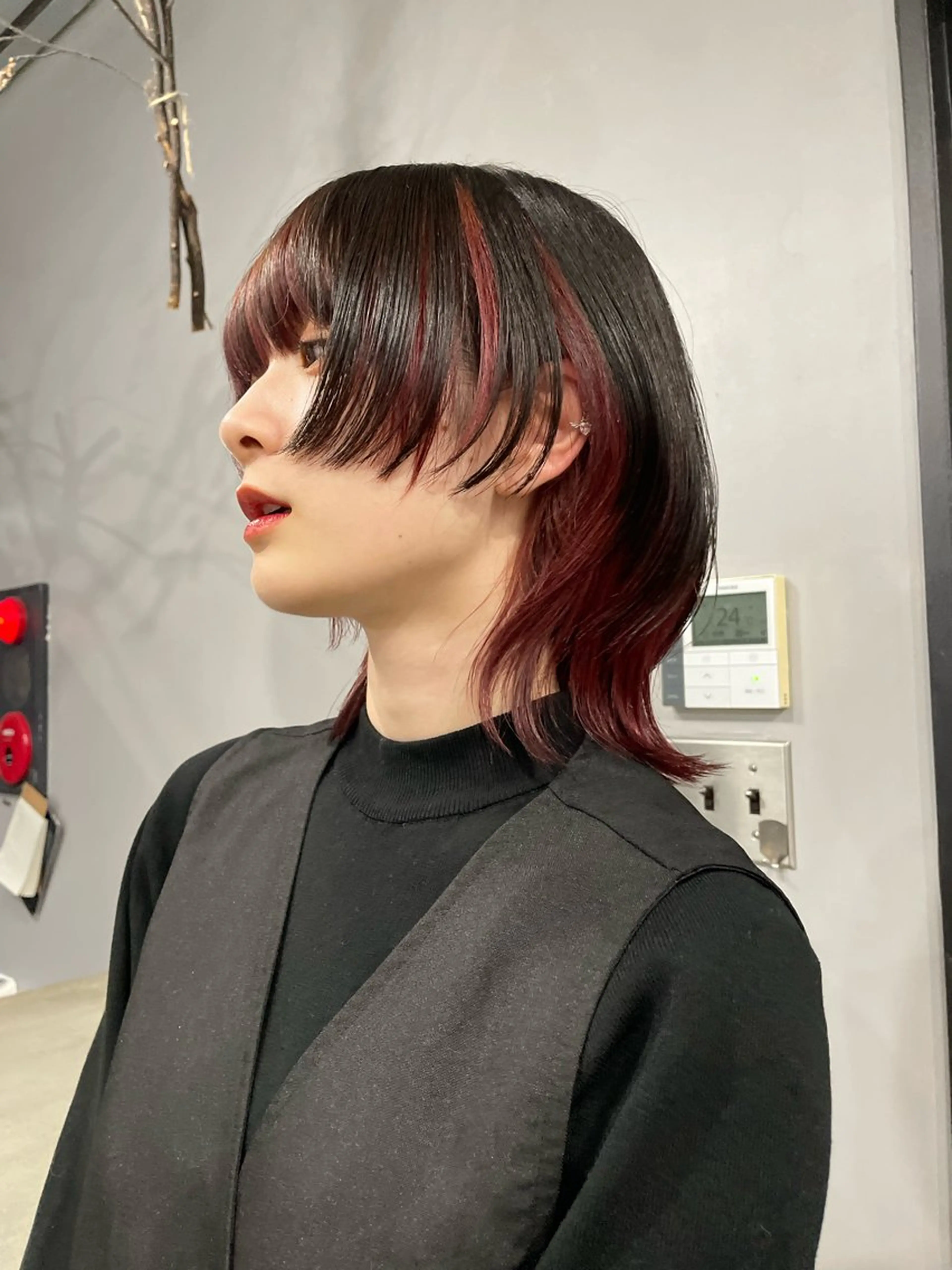 ウルフカットの写真