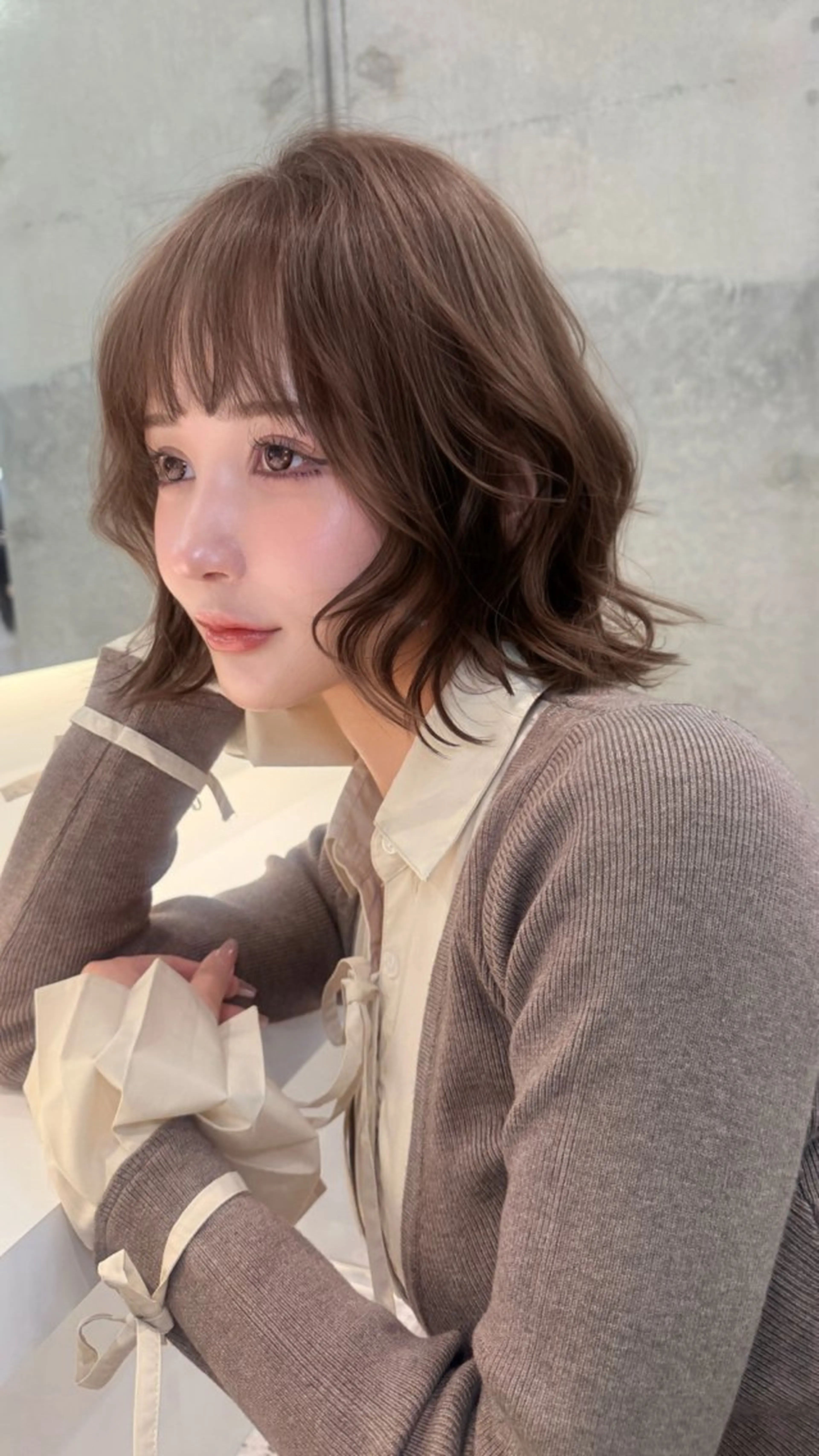 ショート カラー 木元 瑛✂︎ボブのヘアスタイル