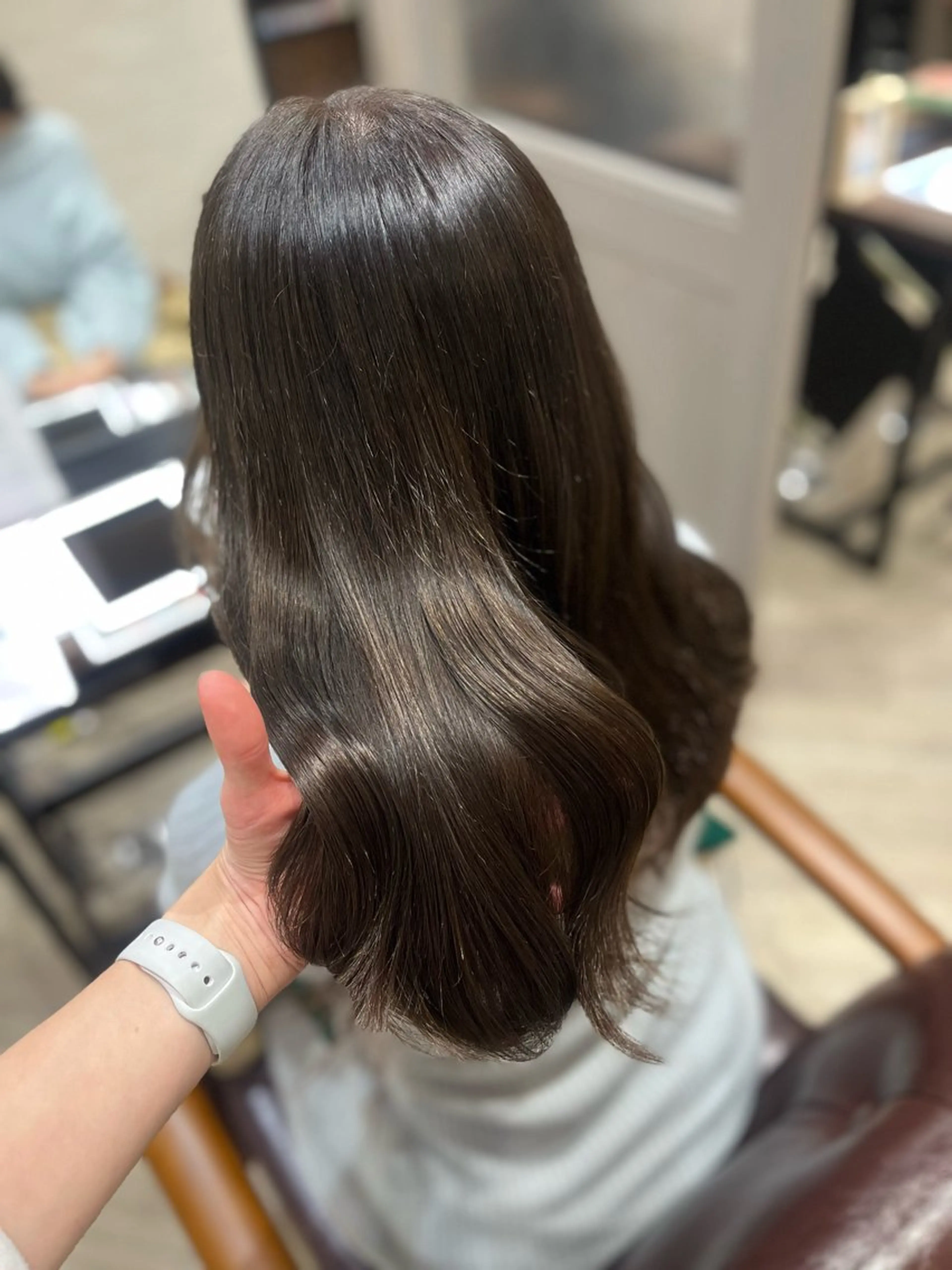 セミロング カラー グレージュ カット ヘアカラー トリートメント 🫧ぷる艶カラー🫧 Yuubi🦩のヘアスタイル