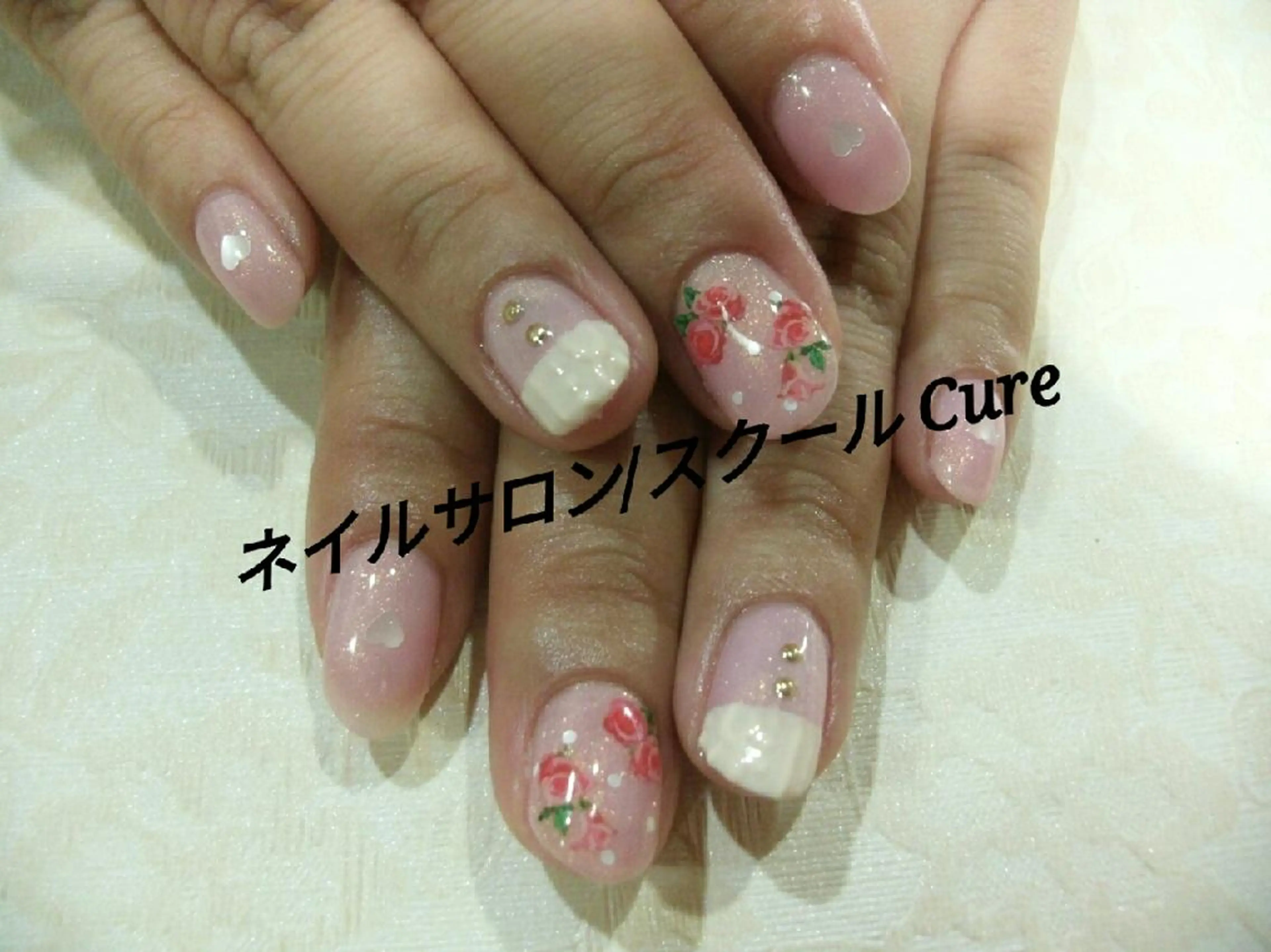 ミディアム ネイル ネイルサロン Cureのネイルデザイン