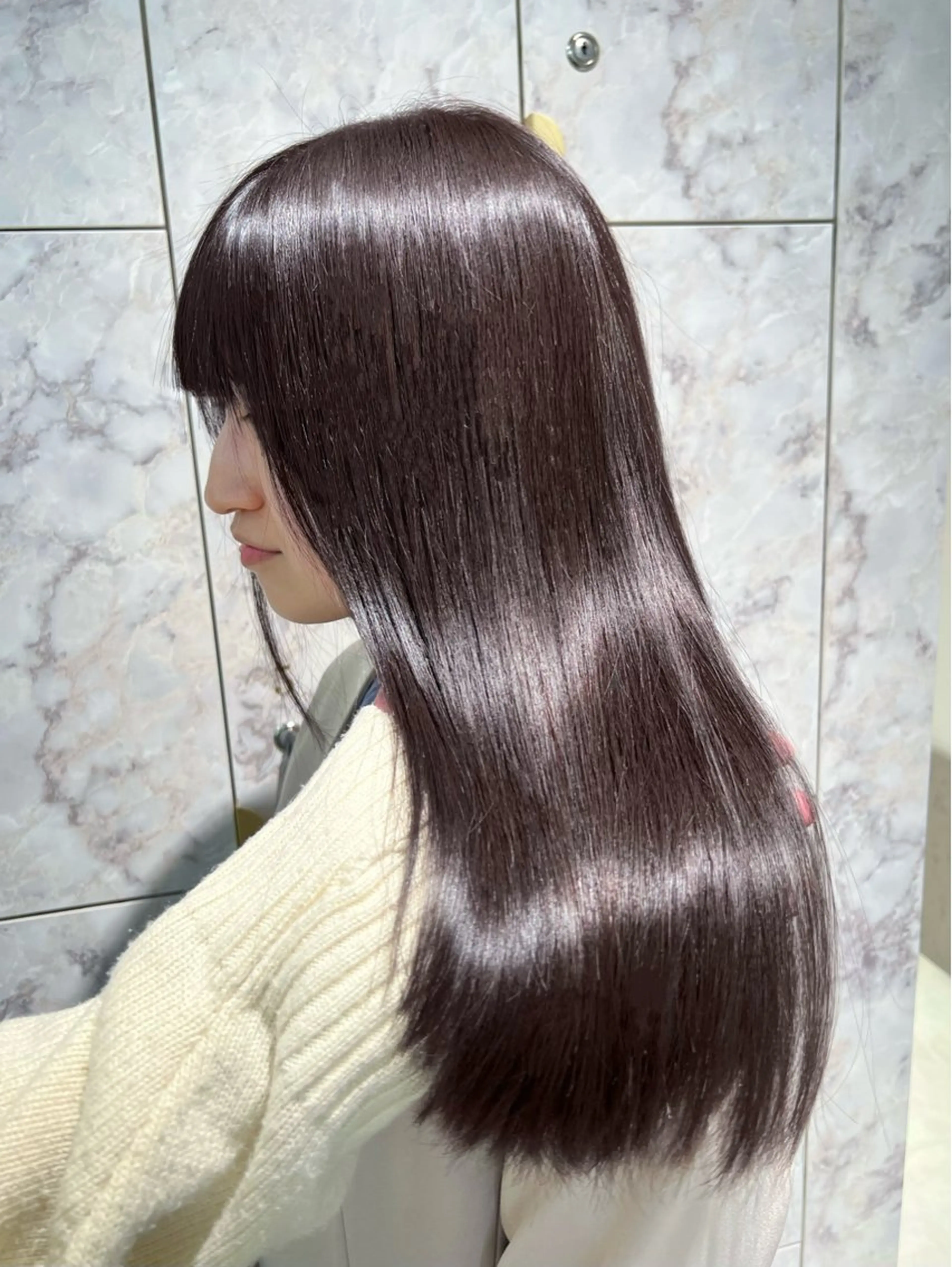 ミディアム ヘアカラー トリートメント レイヤー/髪質改善 八木　洸登のヘアスタイル