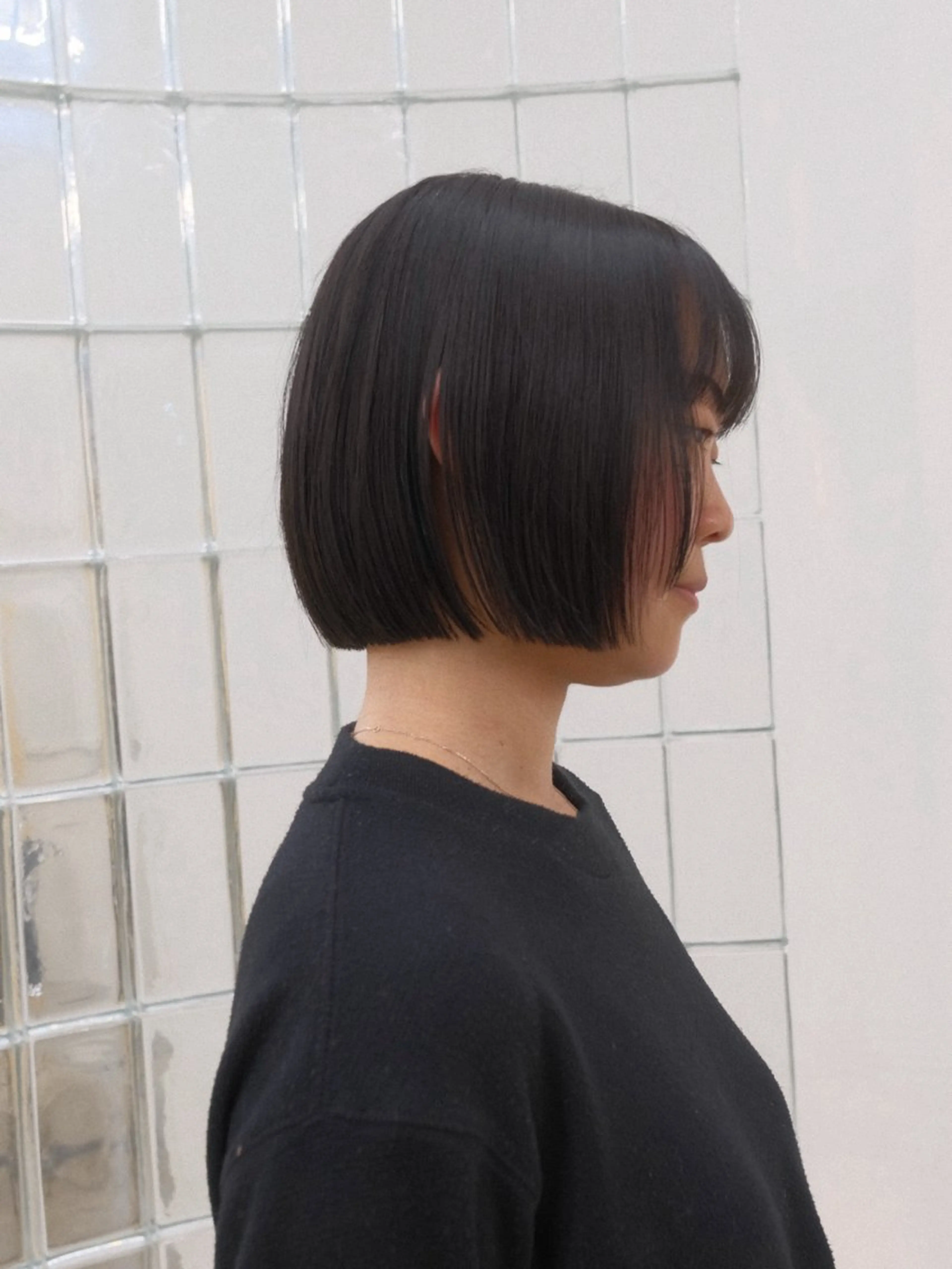 🔥ミニモモデル限定価格🔥　ワンレングスカット+ヘアマスクトリートメントの写真