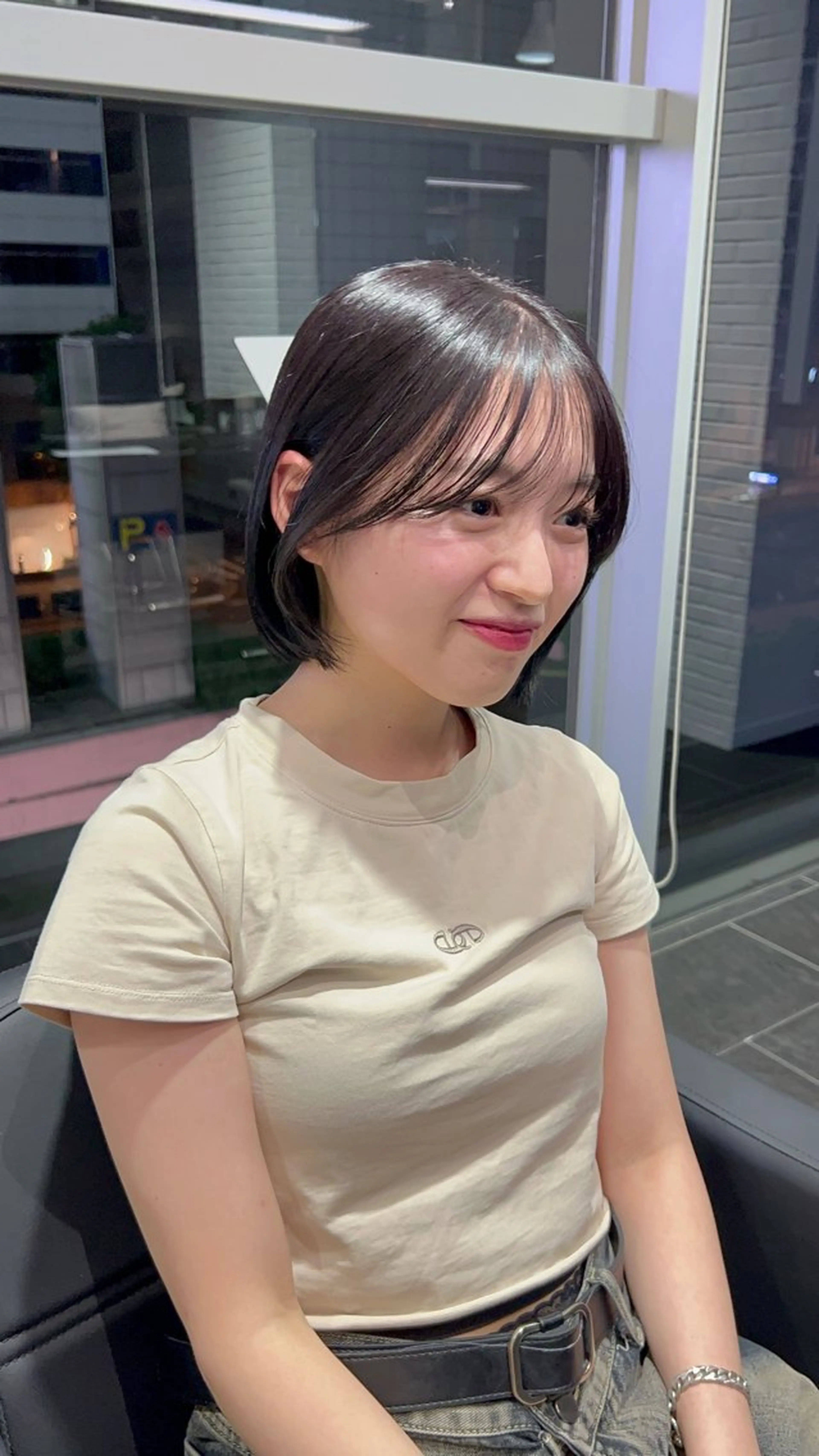 ショート i.osaka所属・たつ/レイヤーカット 顔周り/髪質改善のヘアスタイル