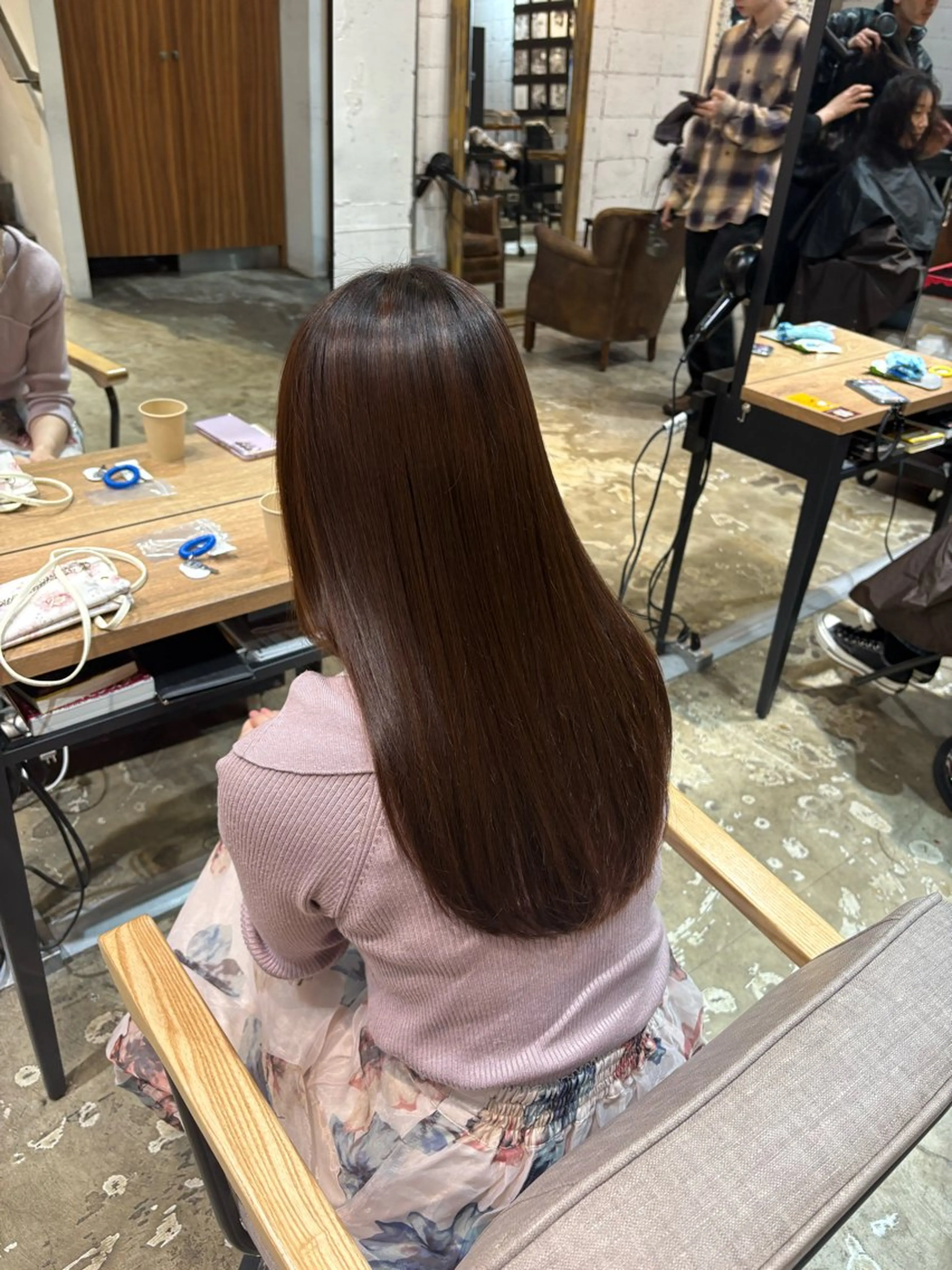 ロング パーマ ストレートパーマ NORA saya🍀のヘアスタイル