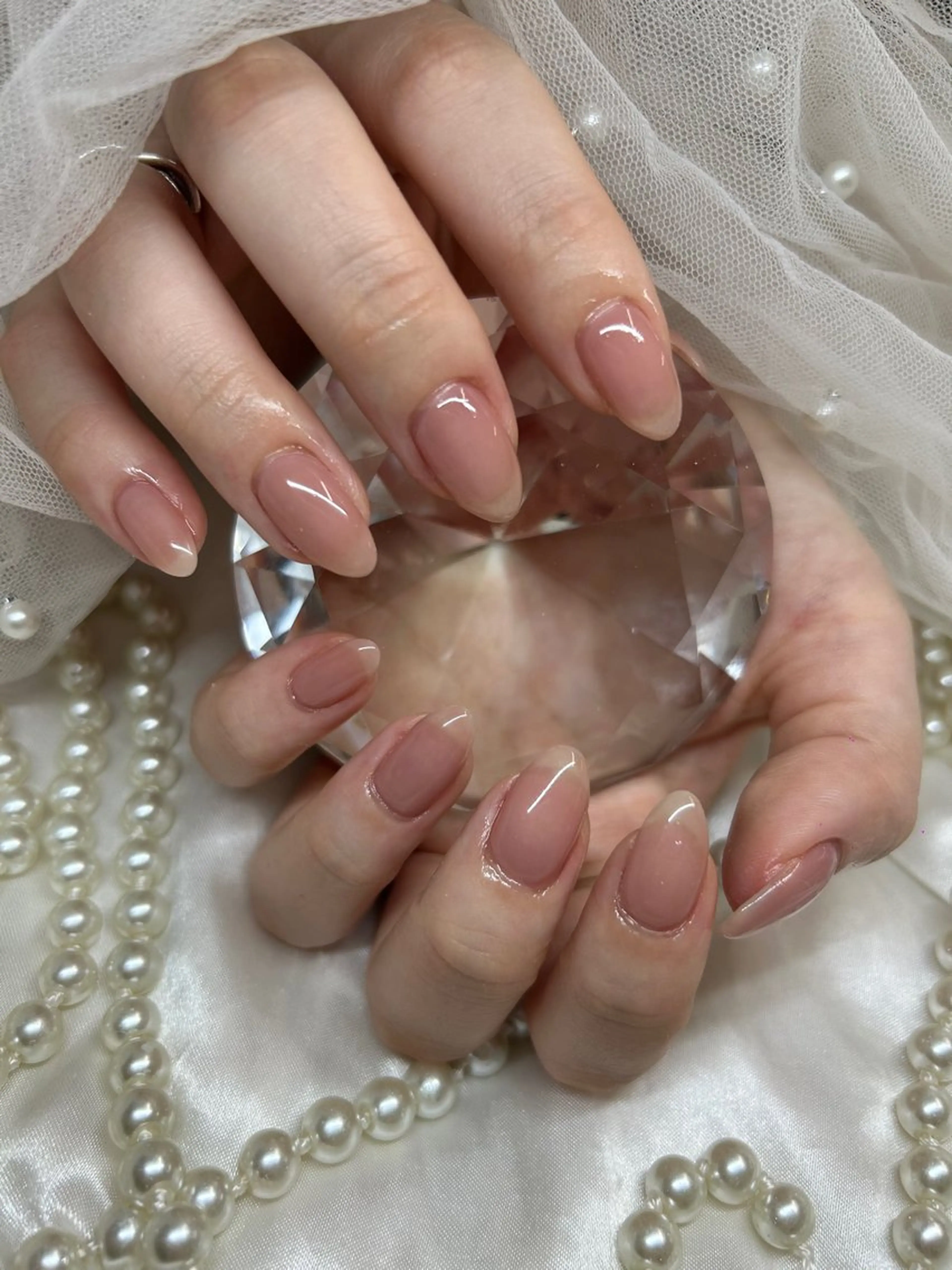 セミロング ハンドネイル Ange Nailistのネイルデザイン