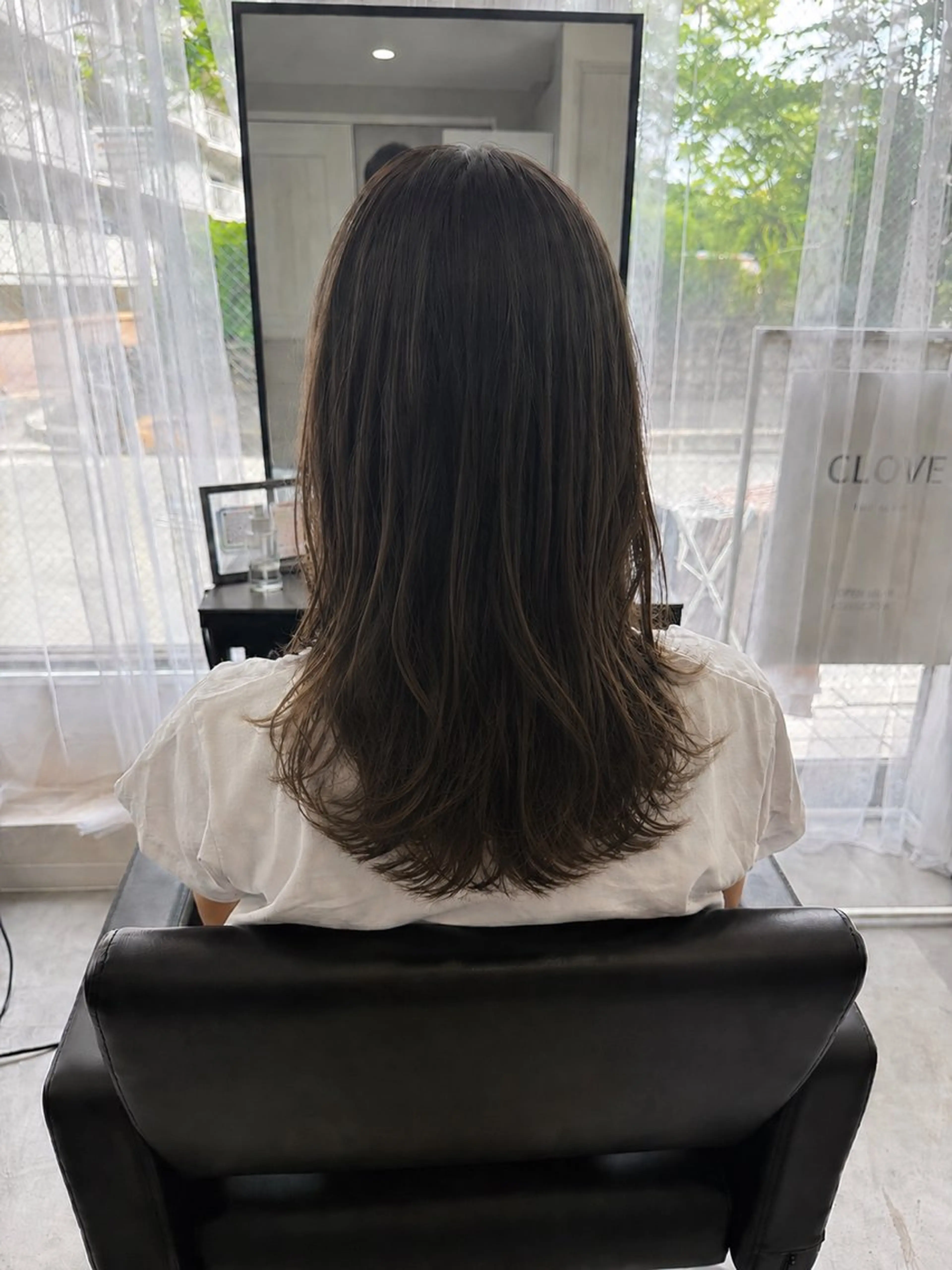 セミロング カラー カット ヘアカラー トリートメント 【CLOVE】阿世賀 潤のヘアスタイル