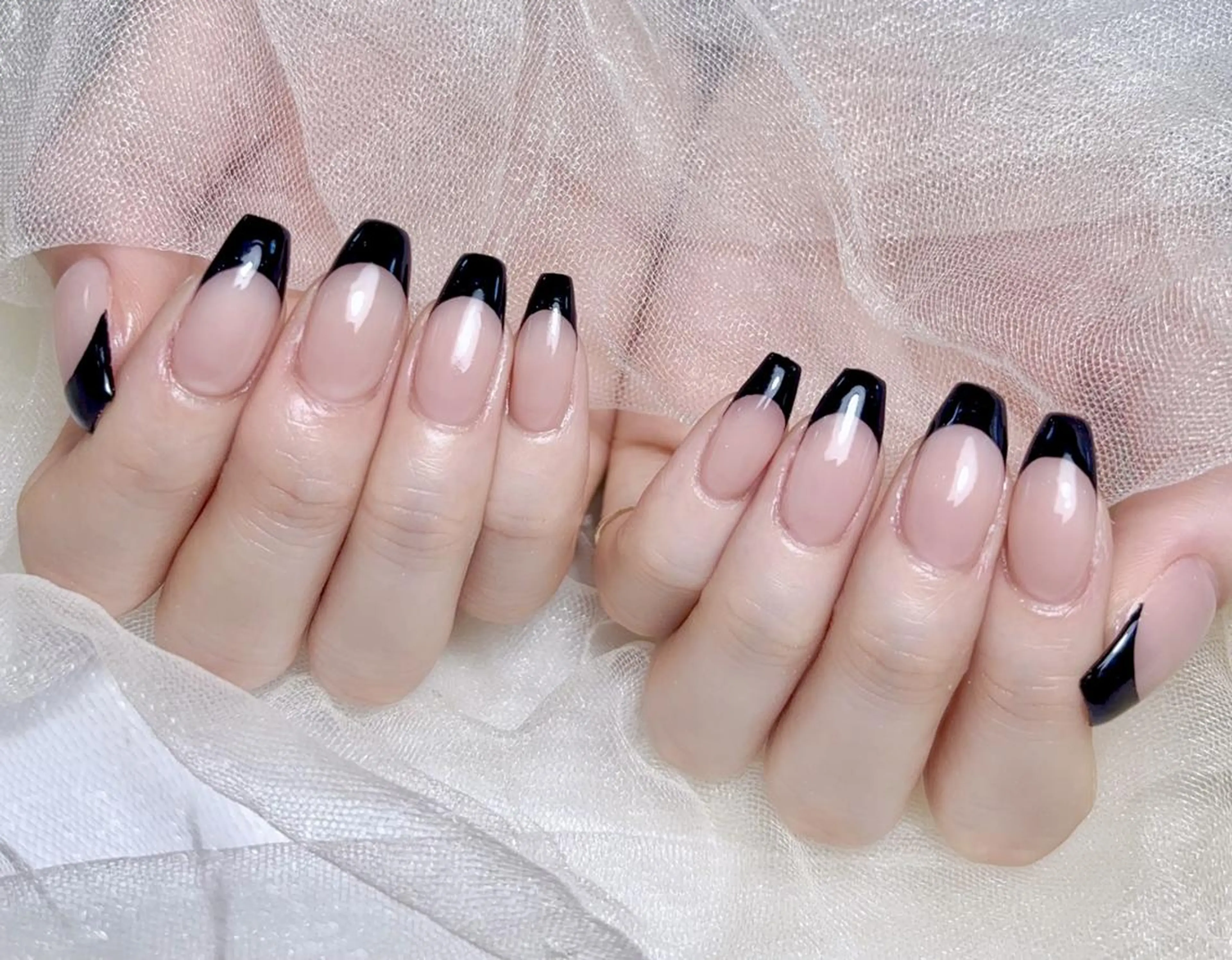 🎀スカルプ長さだし+フレンチ/マグネット/ミラー/オローラワンカラー12500【初回ジェルオフ無料ケア込み】の写真