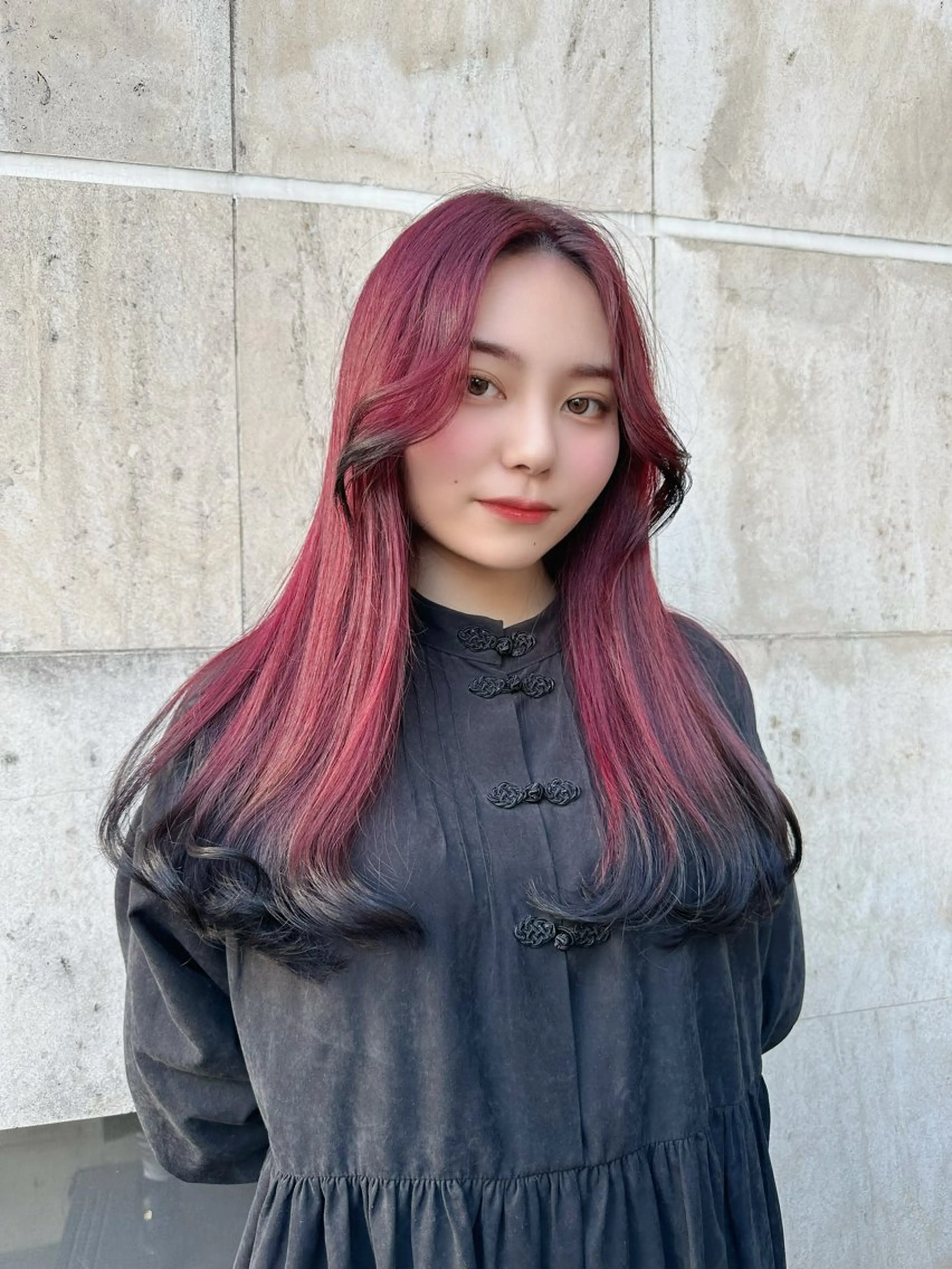 ロング カラー デザインカラー ラベンダーカラー ピンクカラー レッドカラー 韓国系レイヤー特化 hiroのヘアスタイル