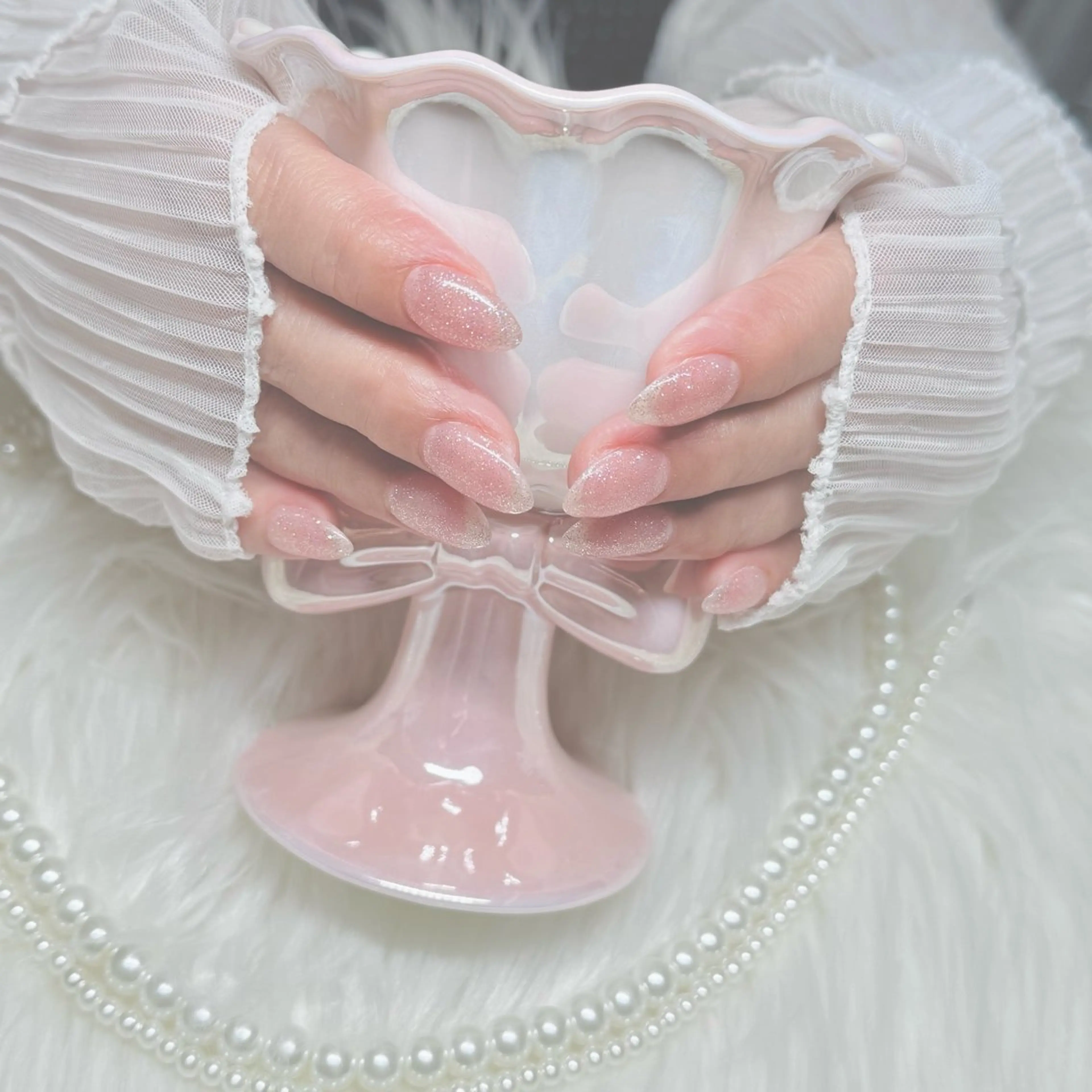 ネイル フラッシュネイル ハンドネイル ✩.*🎀 aoi🎀4/22空のネイルデザイン