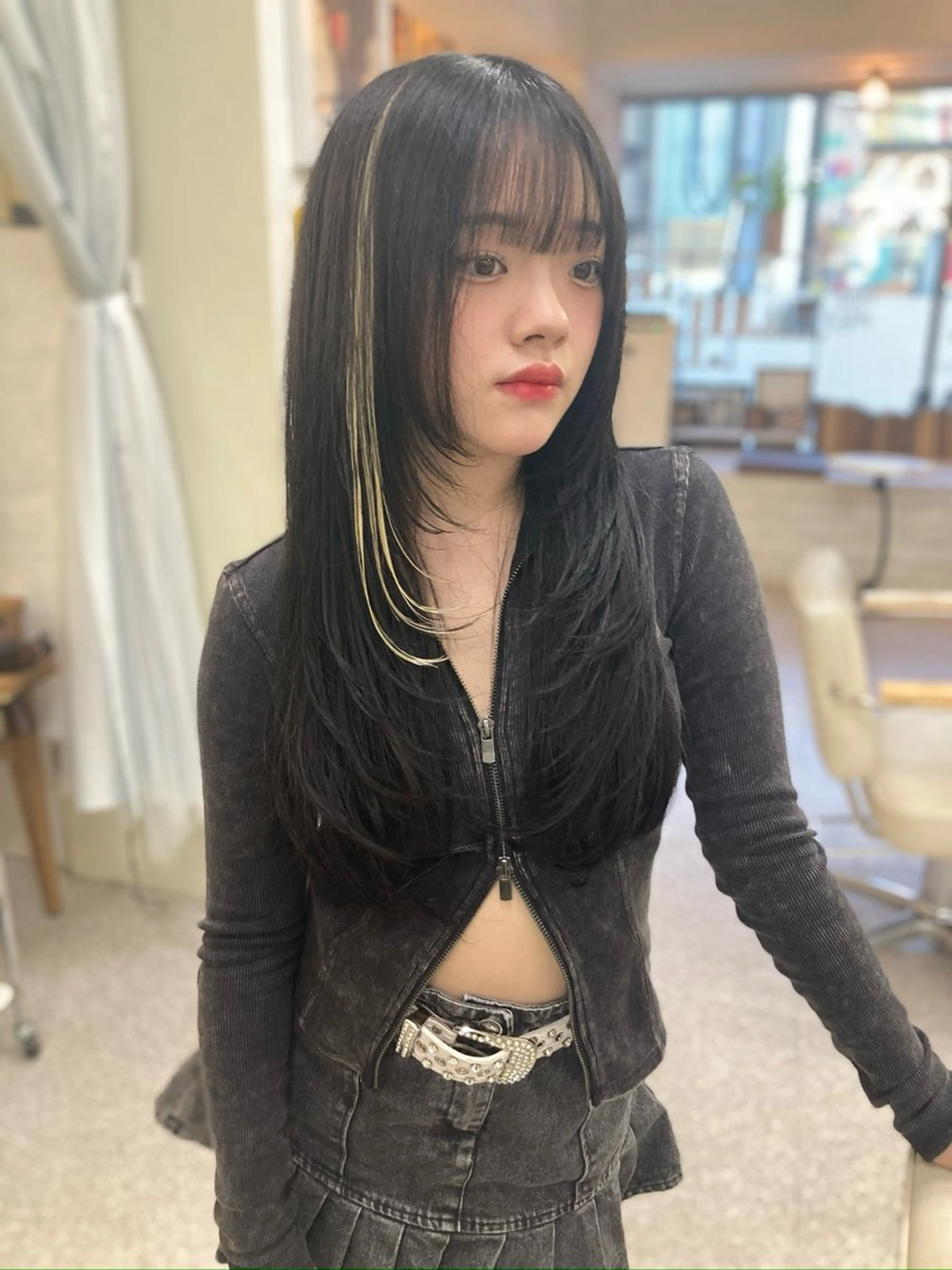 ロング カラー ヘアカラー ウルフレイヤー エクステ/kokiのヘアスタイル