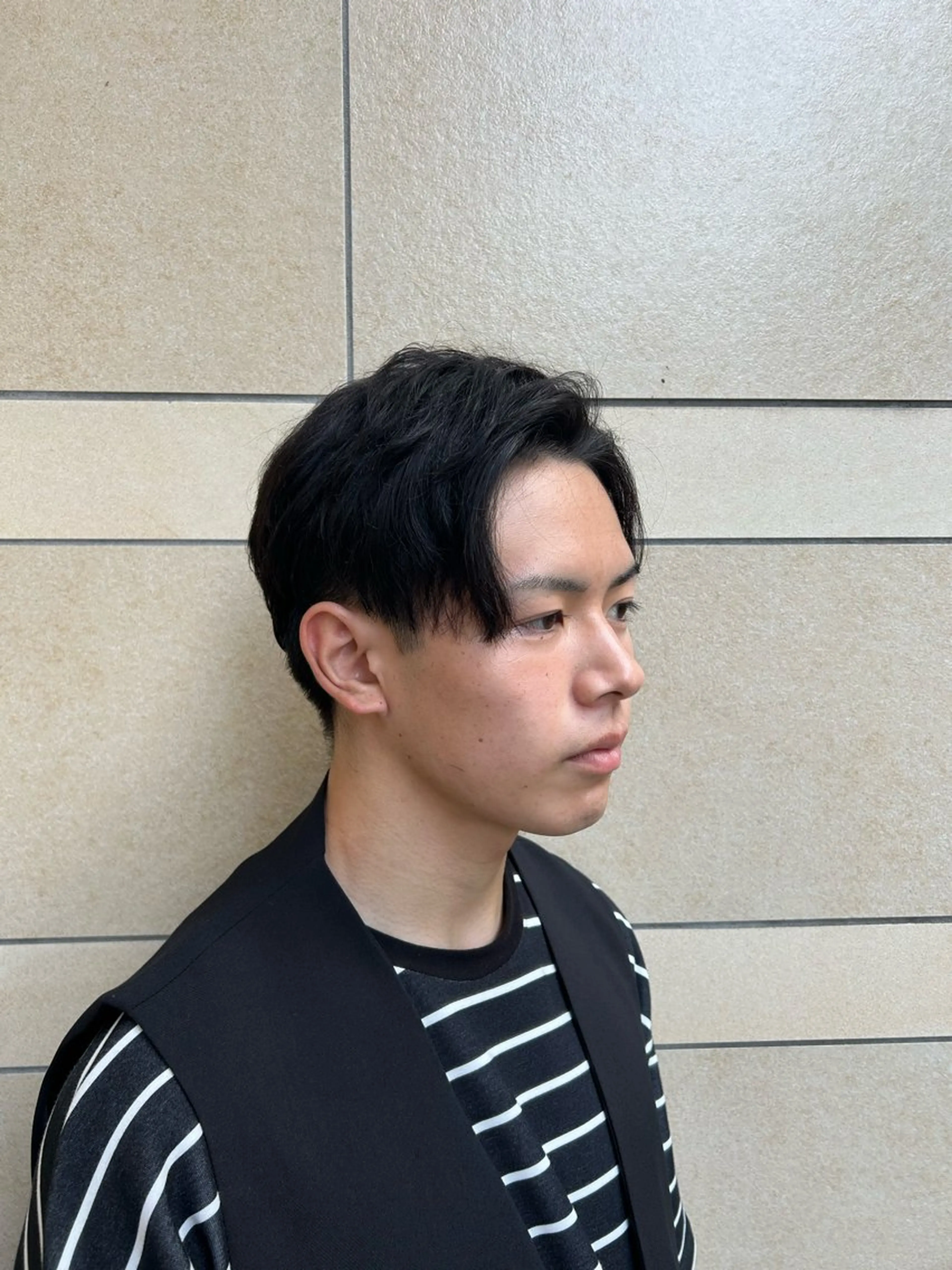 メンズ rio¦ブラウン¦暗 髪¦縮毛矯正🌙のヘアスタイル