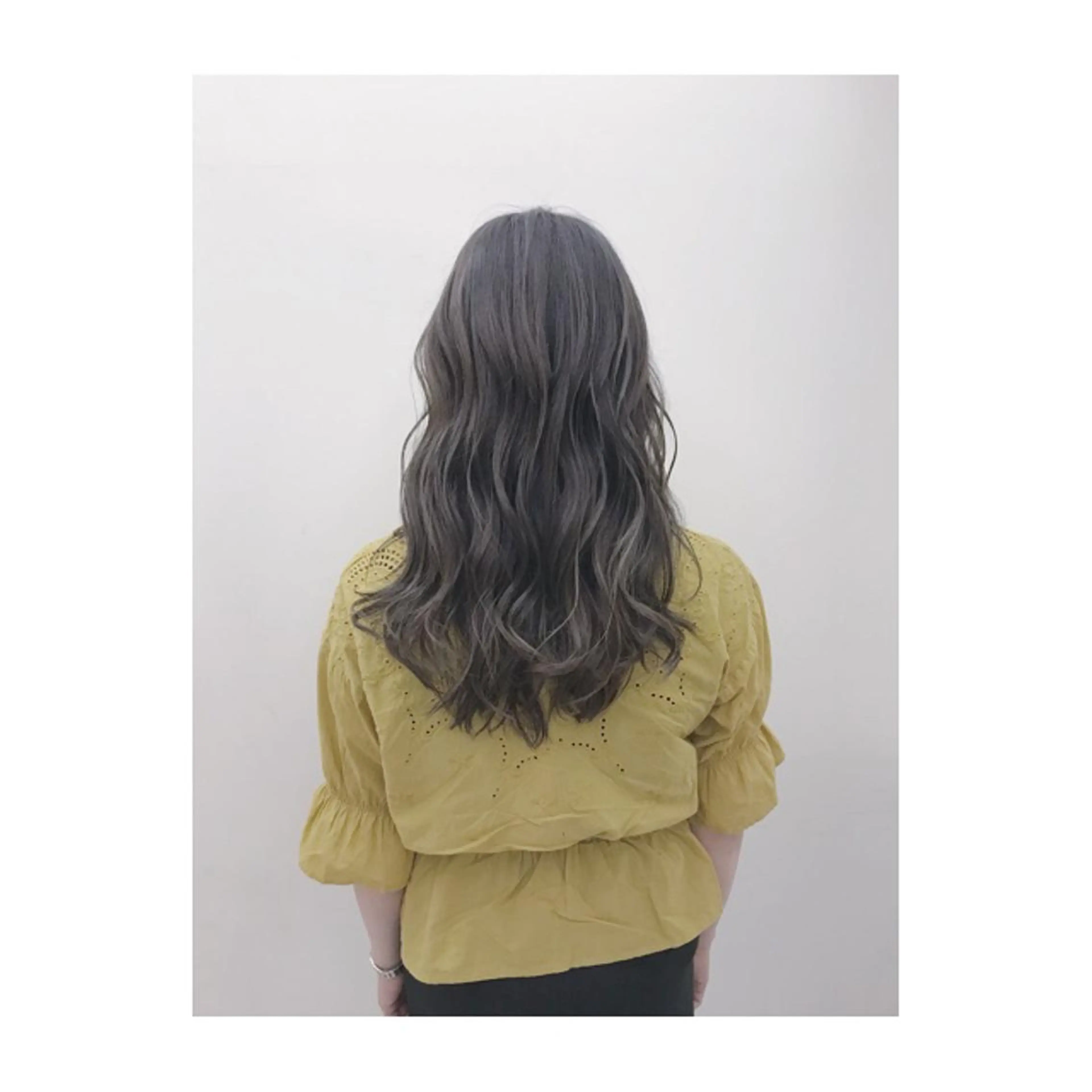 ロング カラー 永岡 鉄平のヘアスタイル