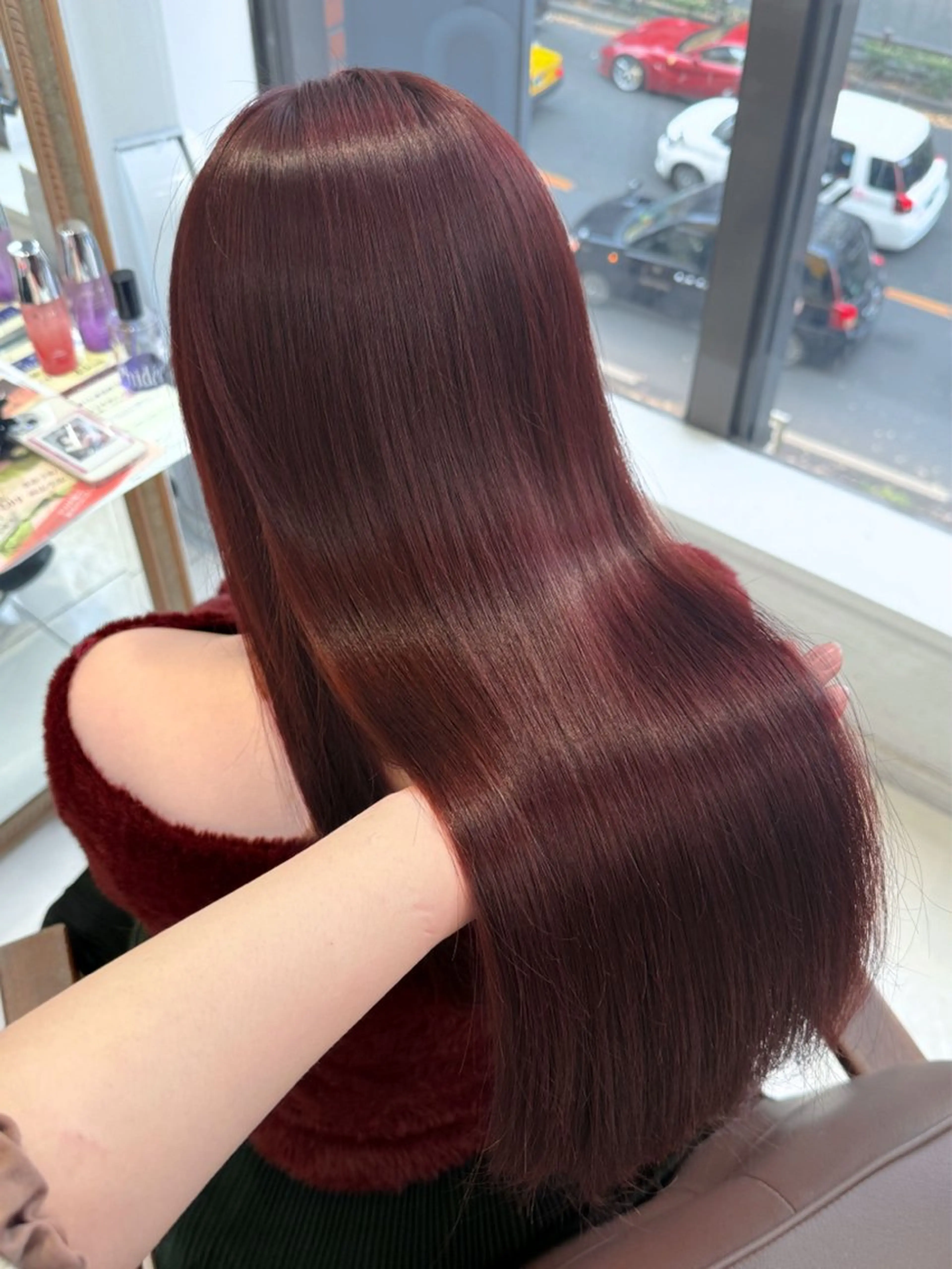 ロング ヘアカラー トリートメント 髪質改善”透け感" カラー/Hono🪞のヘアスタイル