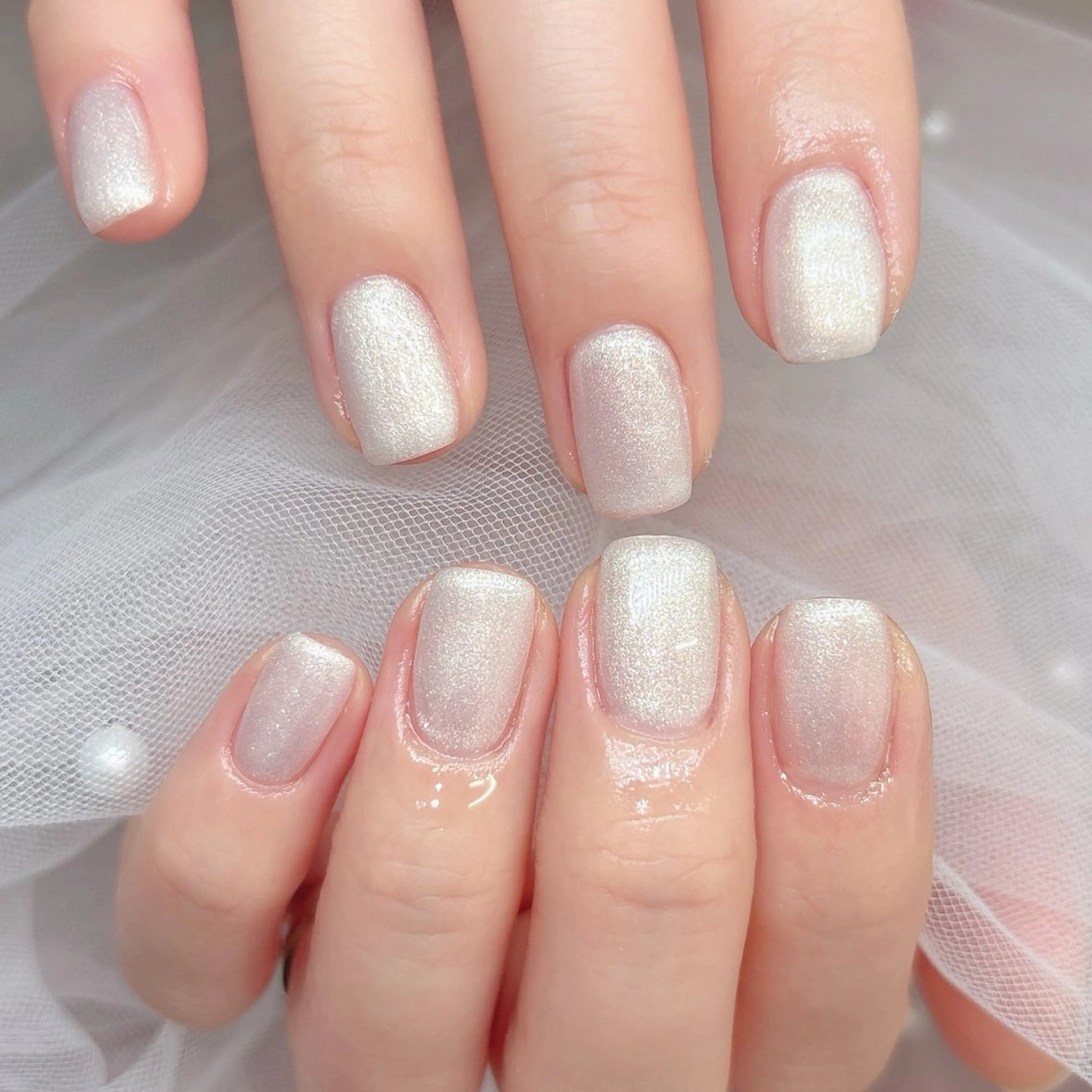 ネイル ワンカラーネイル ホワイト ハンドネイル フットネイル ハンドケア 心斎橋Salon Epokkuのネイルデザイン