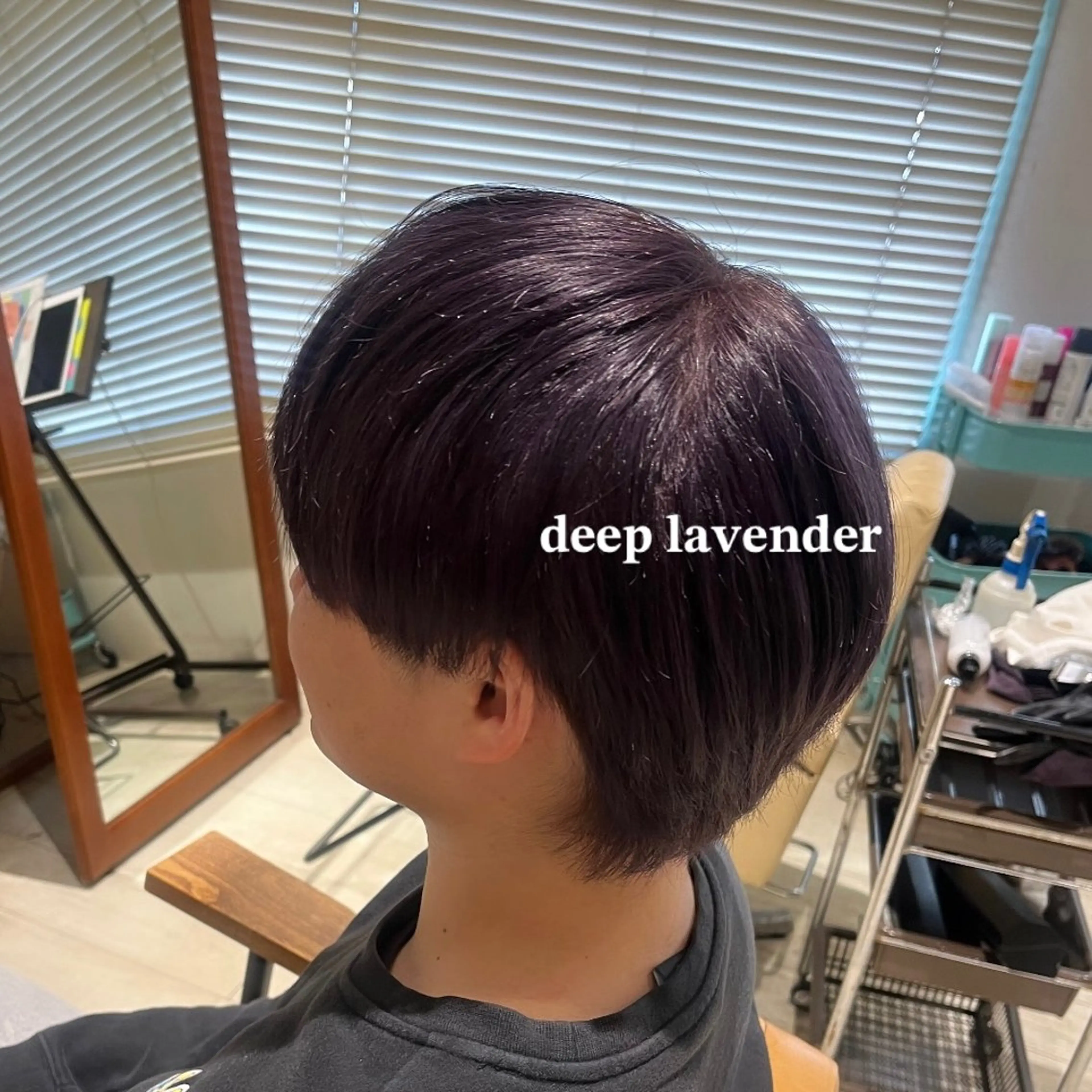 カラー メンズ メンズブリーチ ブリーチ ディープラベンダー ラベンダーカラー カット さとう ちほみ🐼のヘアスタイル