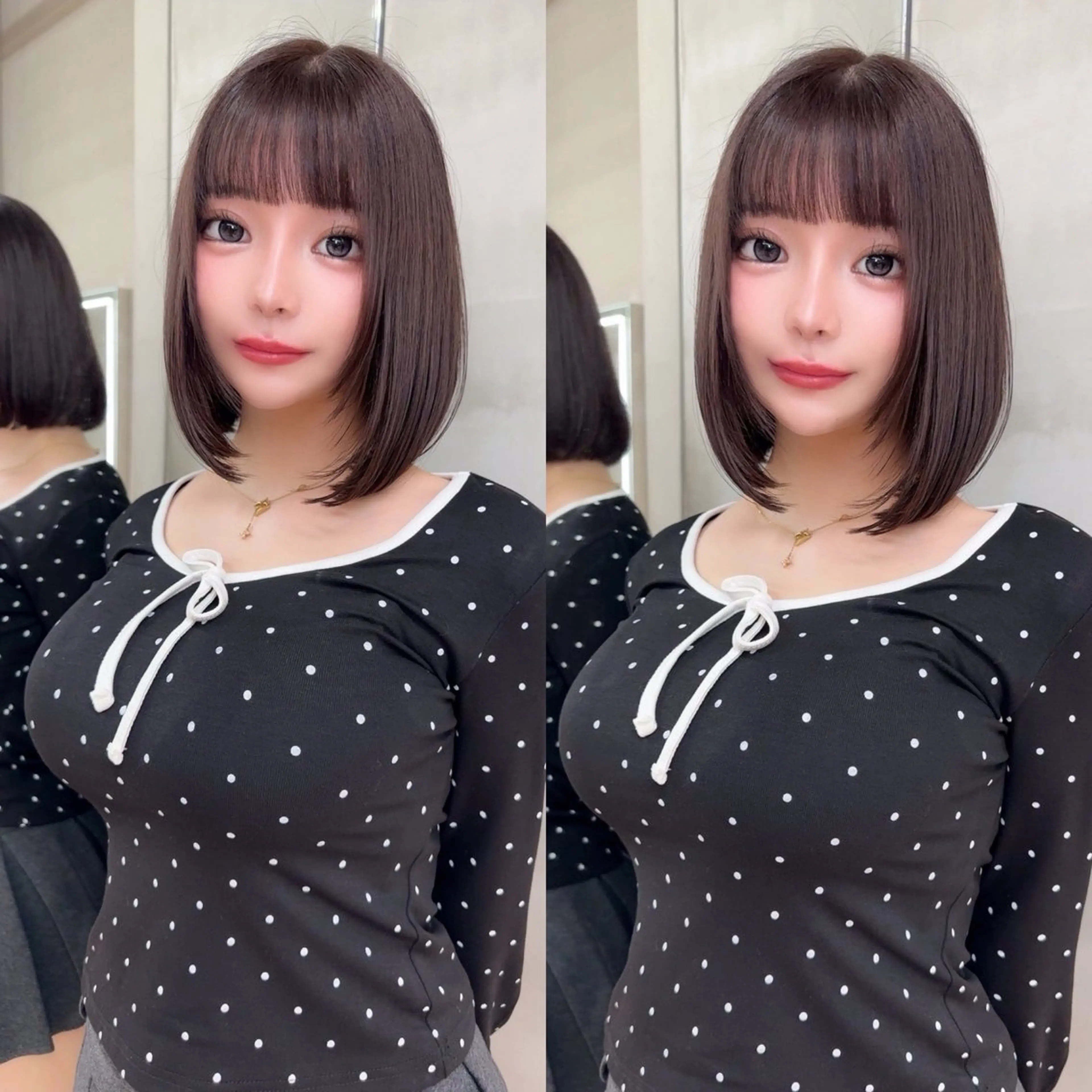 ミディアム カラー カット ヘアカラー 縮毛矯正 トリートメント ✨髪質改善特化✨副 店長椎葉信乃介のヘアスタイル