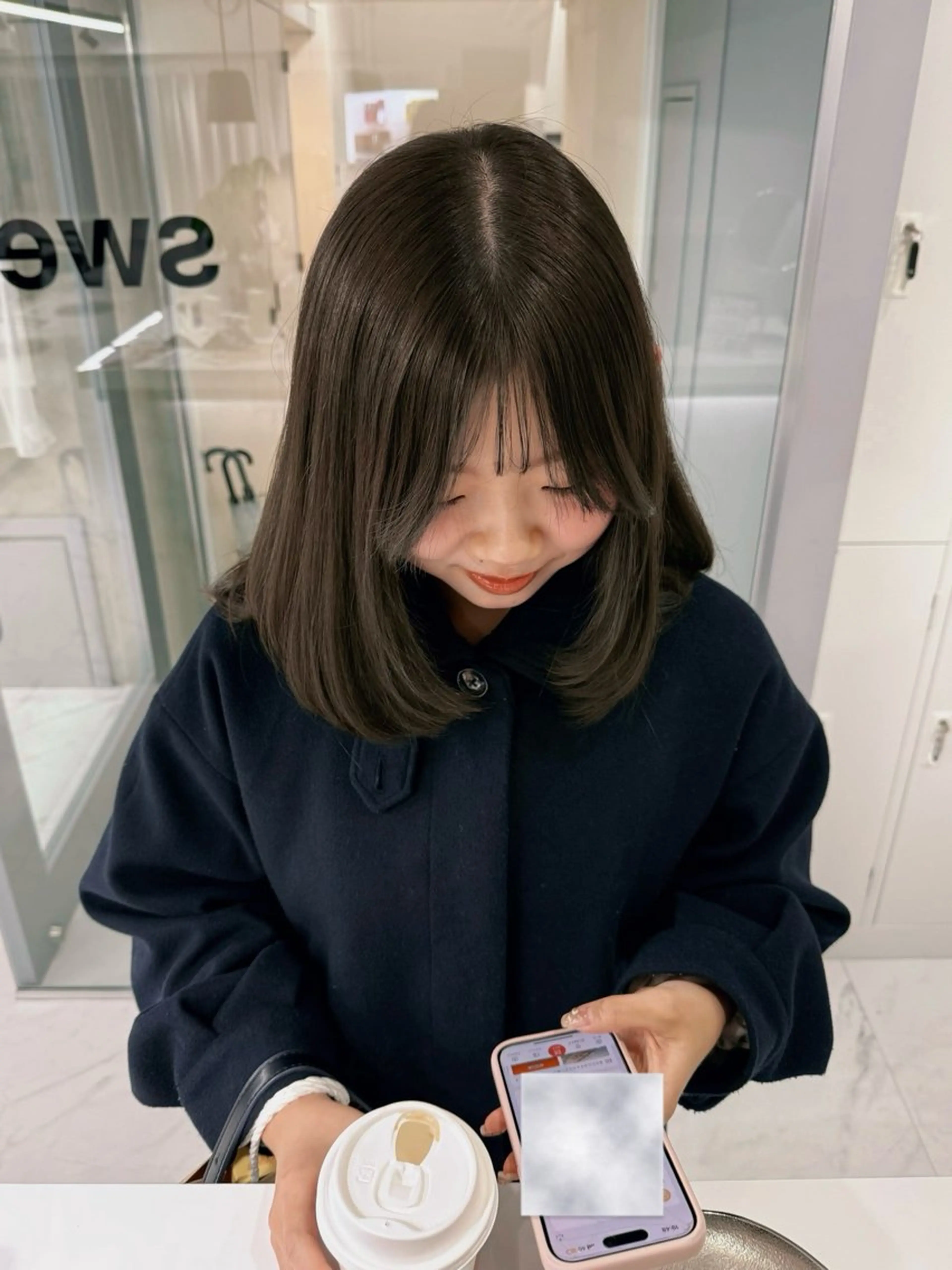 ヘアカラー sena⌇ベージュ⌇ ブリーチなしWカラーのヘアスタイル