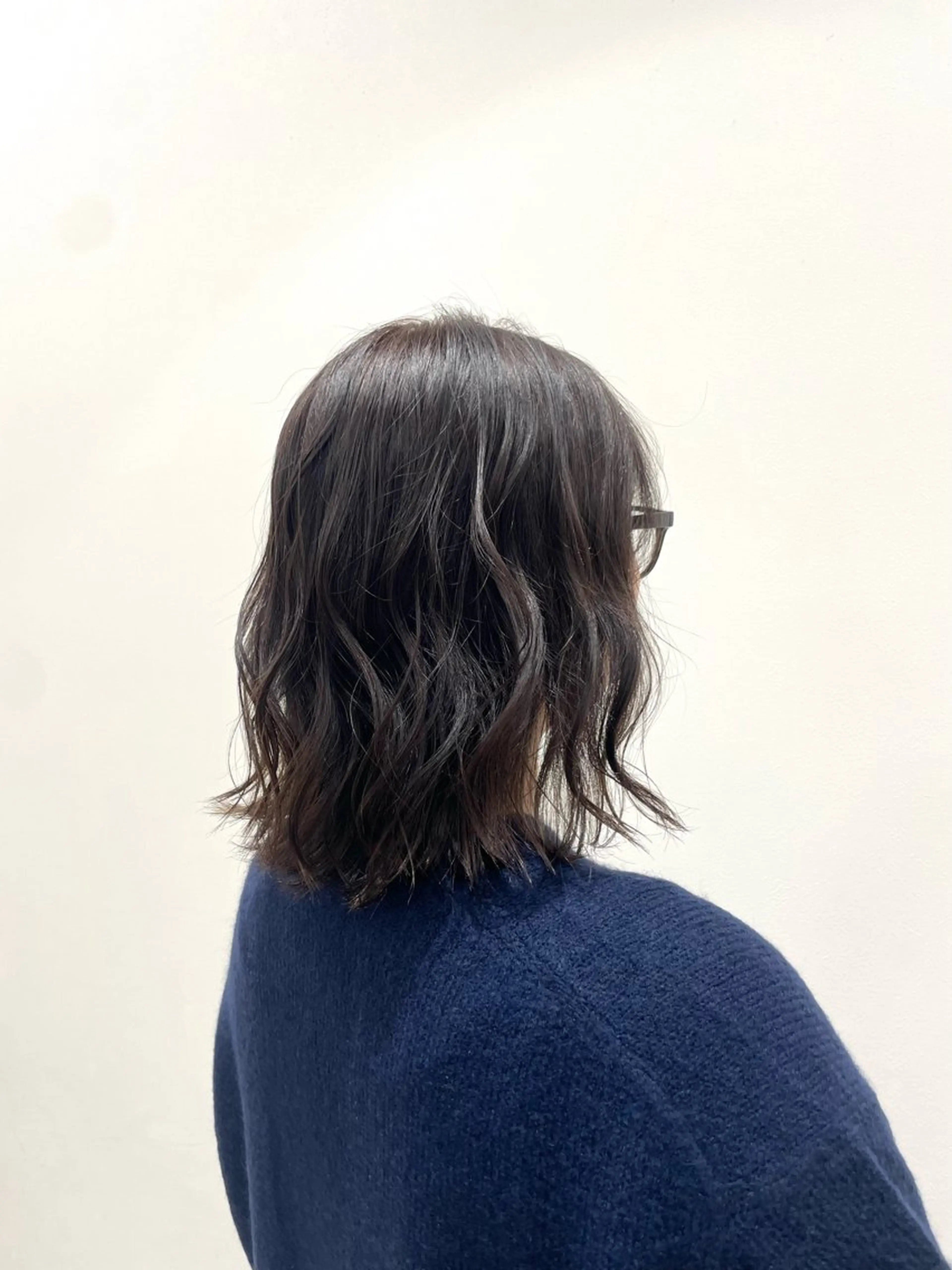 ミディアム カラー ブラウンカラー クロスパーマ/うる艶 カラー/Kurumiのヘアスタイル