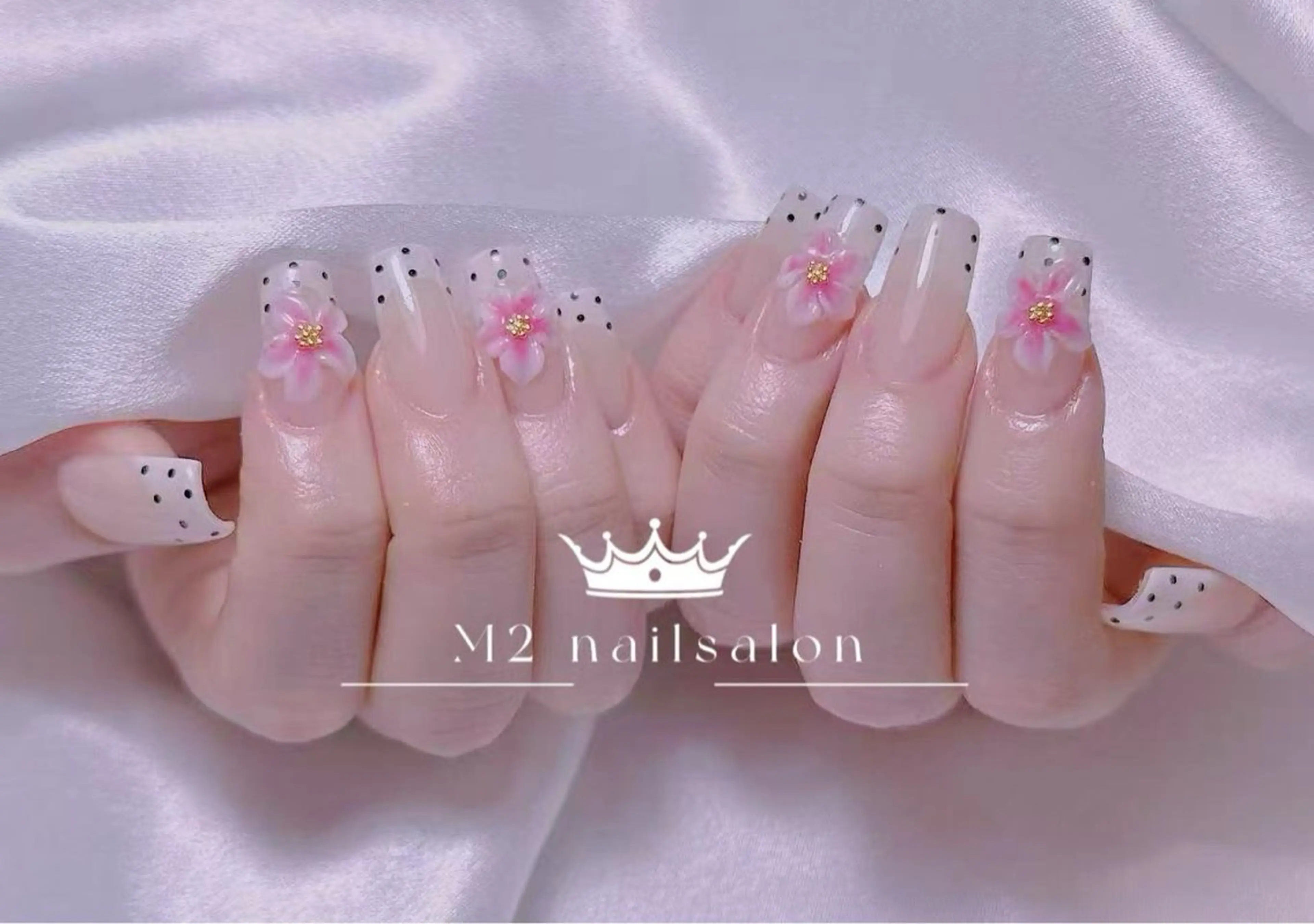 ネイル ジェルネイル マグネットネイル パラジェル 春ネイル ワンホンネイル ハンドネイル エムズ エムズのマツエク・マツパデザイン