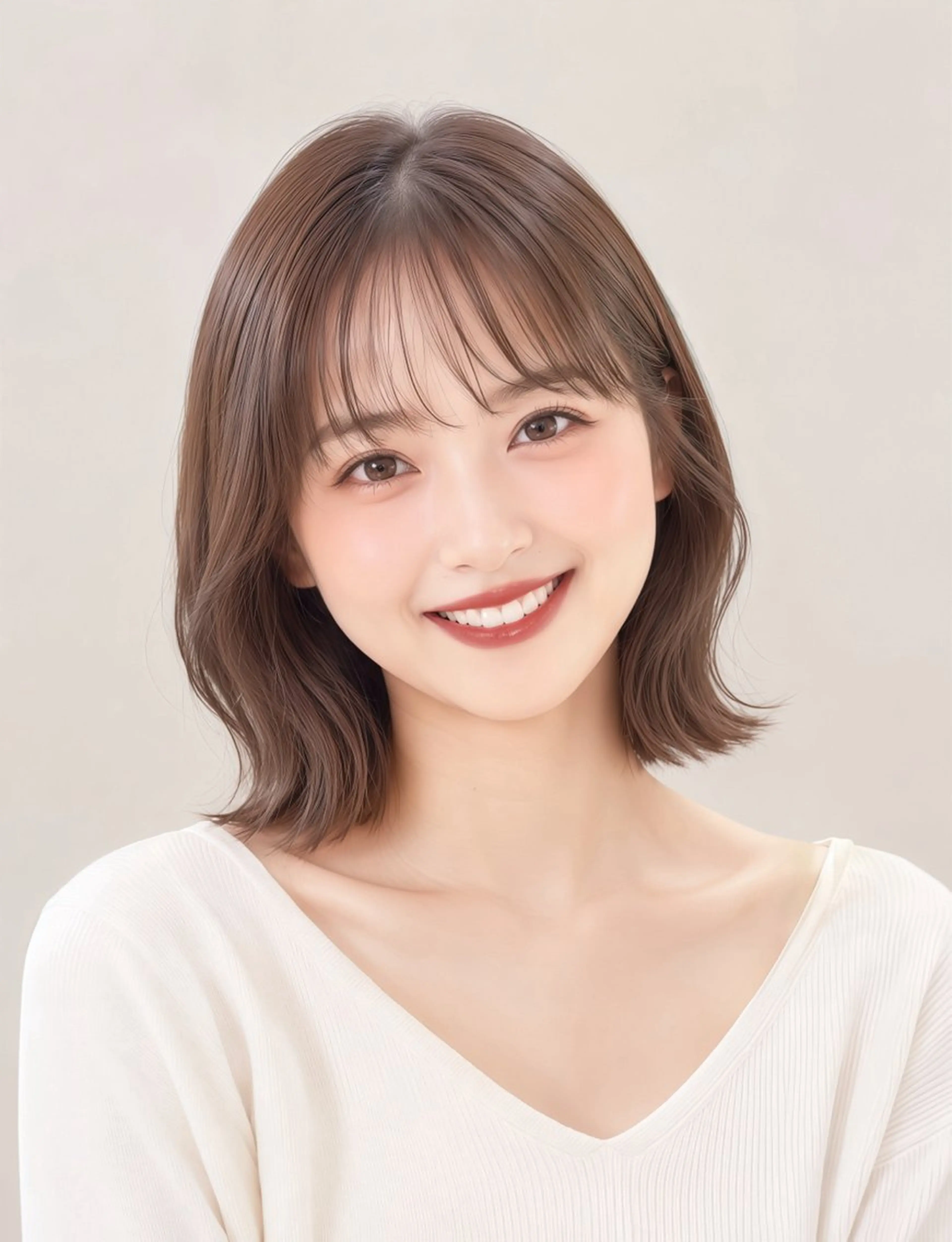 カラー カット ヘアカラー 丸山 心 / 艶カラーのヘアスタイル