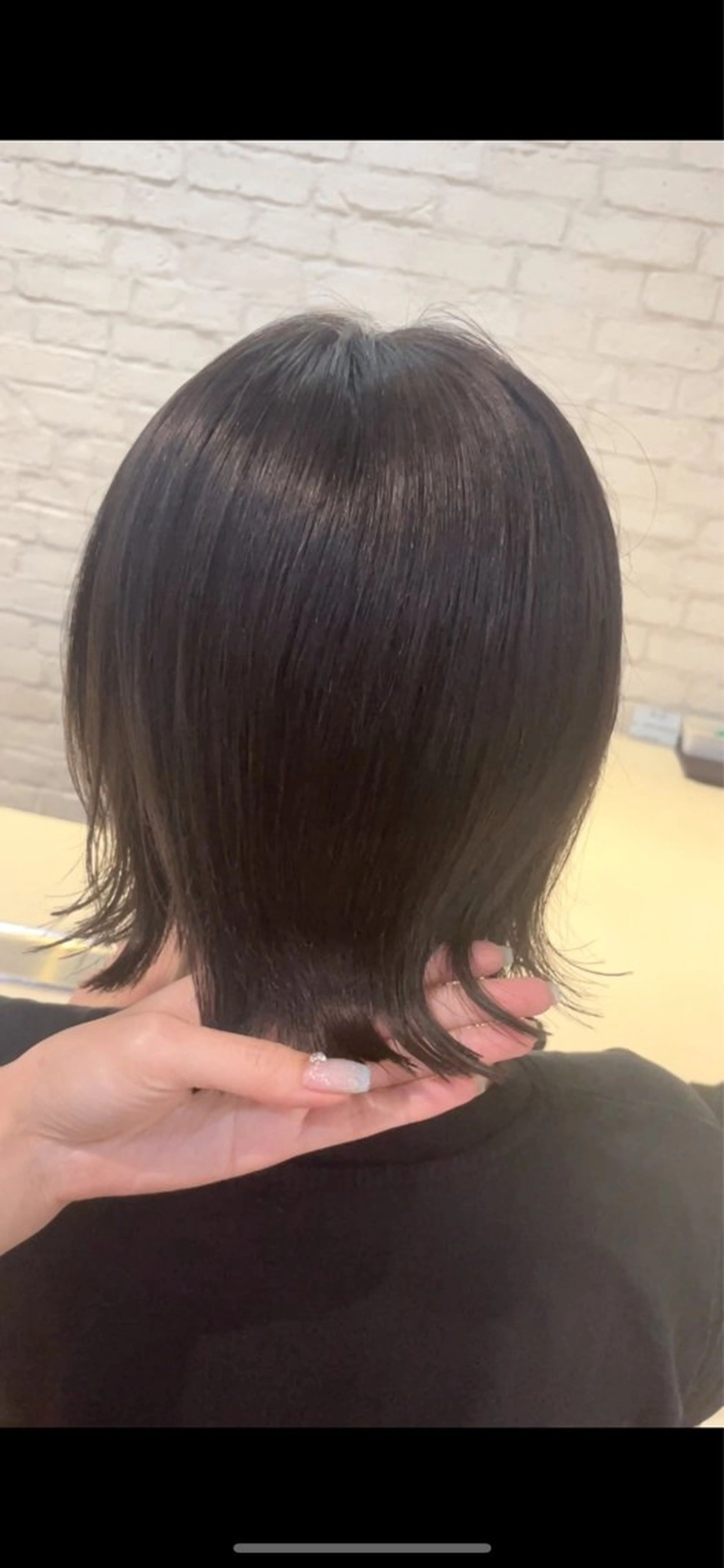 ミディアム カラー ブルーカラー ブルージュ ダークグレー ダークグレージュ グレージュ カット ヘアカラー トリートメント ご新規様限定 透明感カラーKANAのヘアスタイル