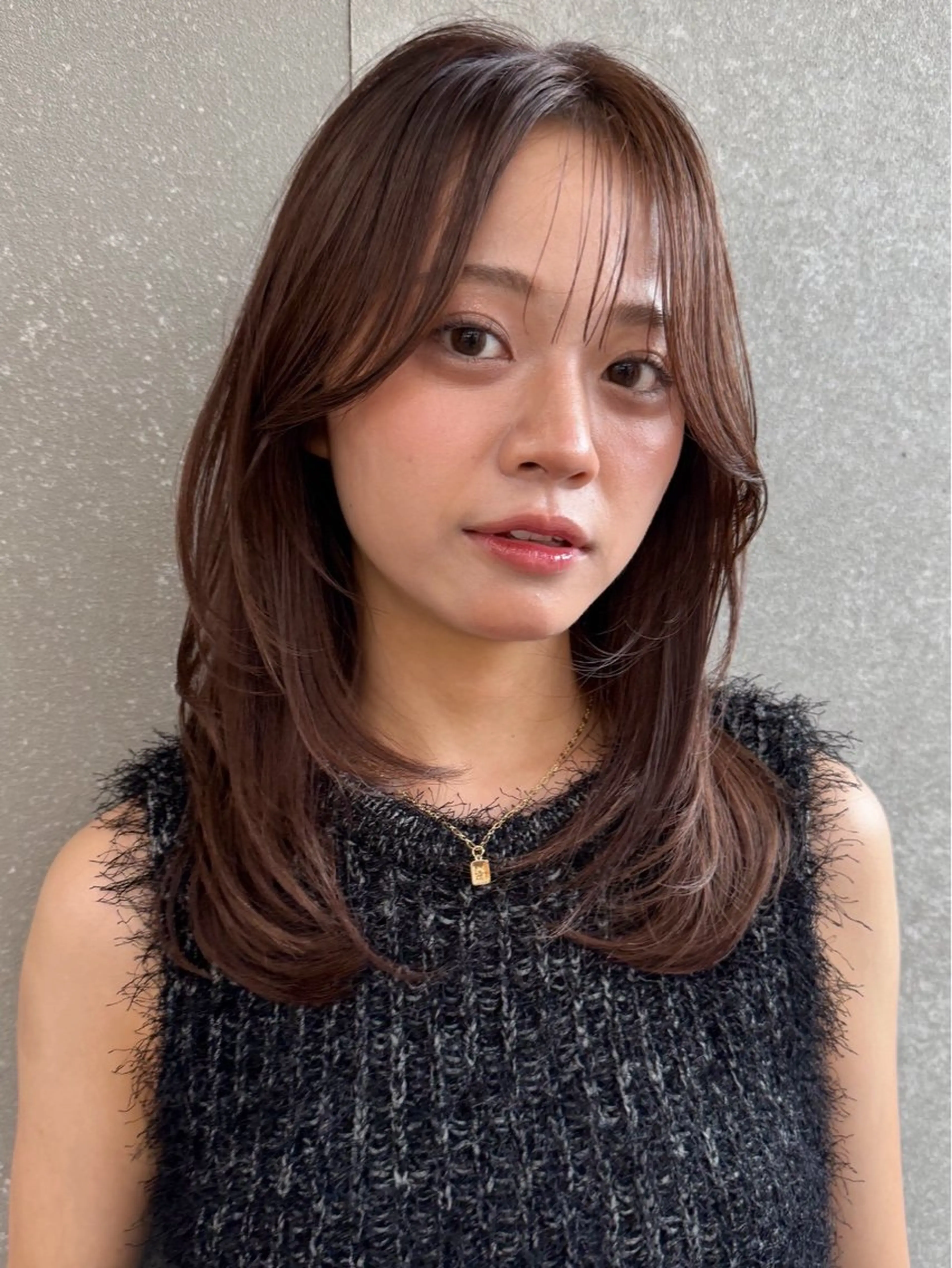 セミロング 似合せ/結べる レイヤー/遼祐のヘアスタイル