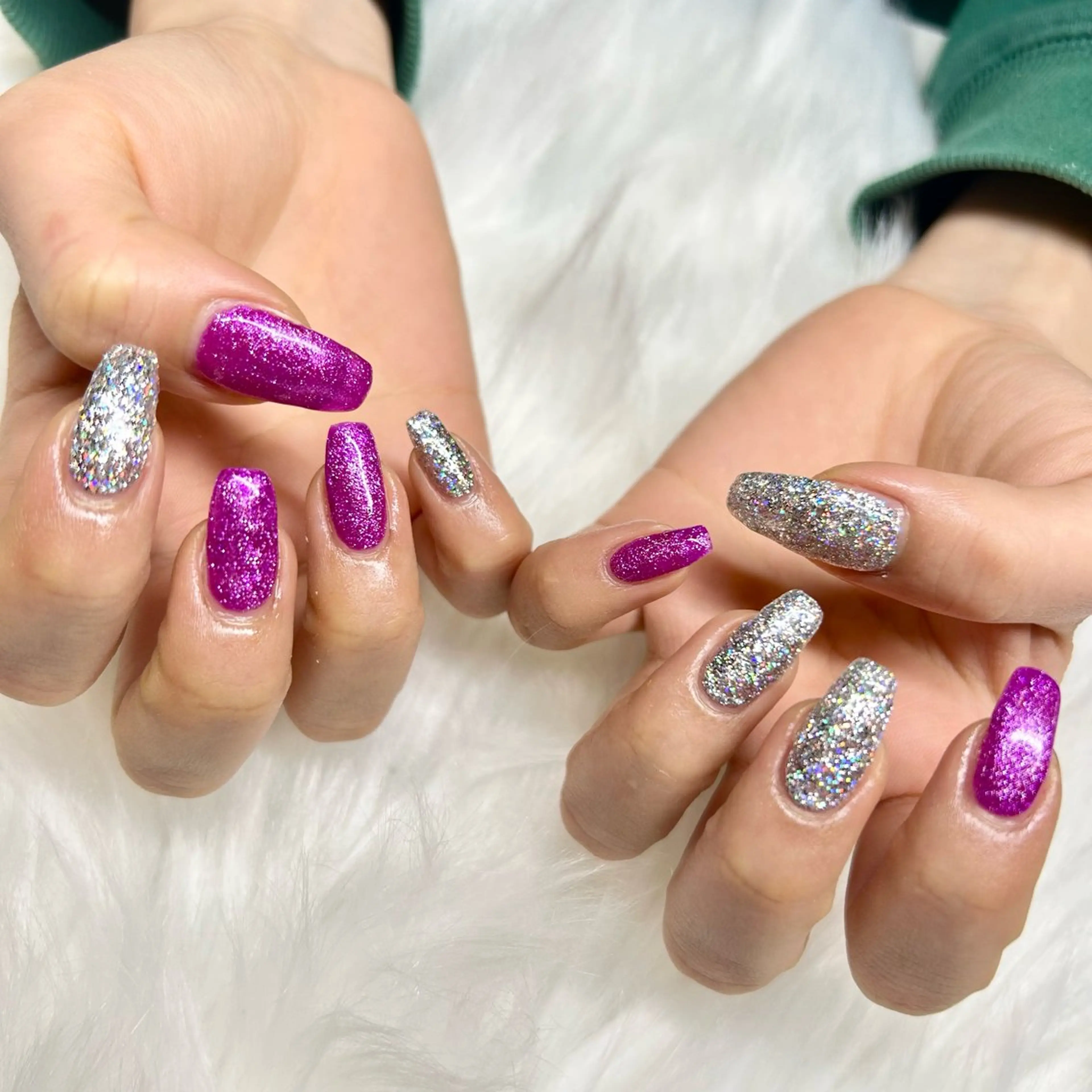 ネイル ラメ(グリッター) yuri .のネイルデザイン