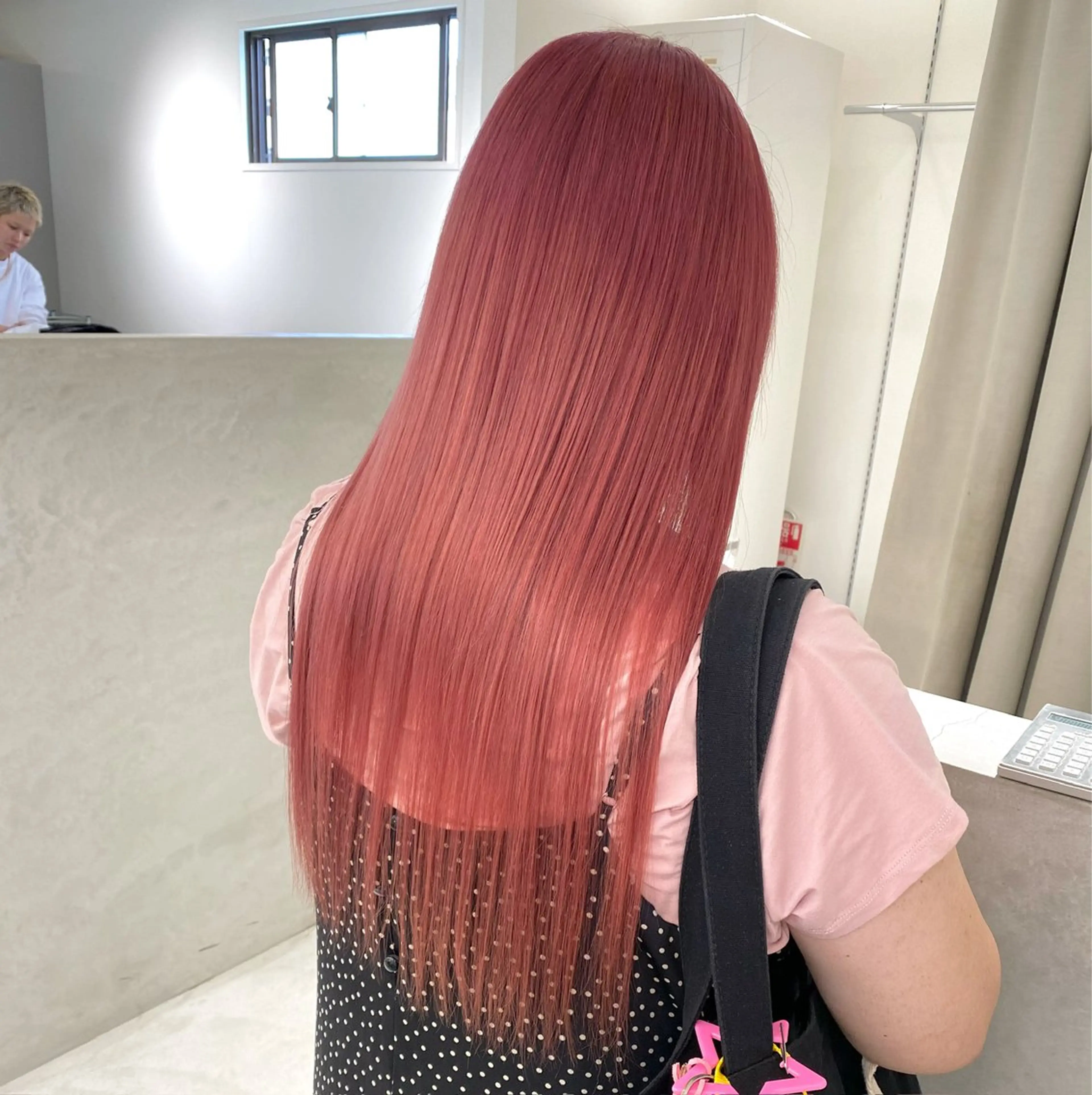 ロング カラー ピンクカラー ヘアカラー トリートメント kumon ayu ブリーチ/ハイトーンのヘアスタイル