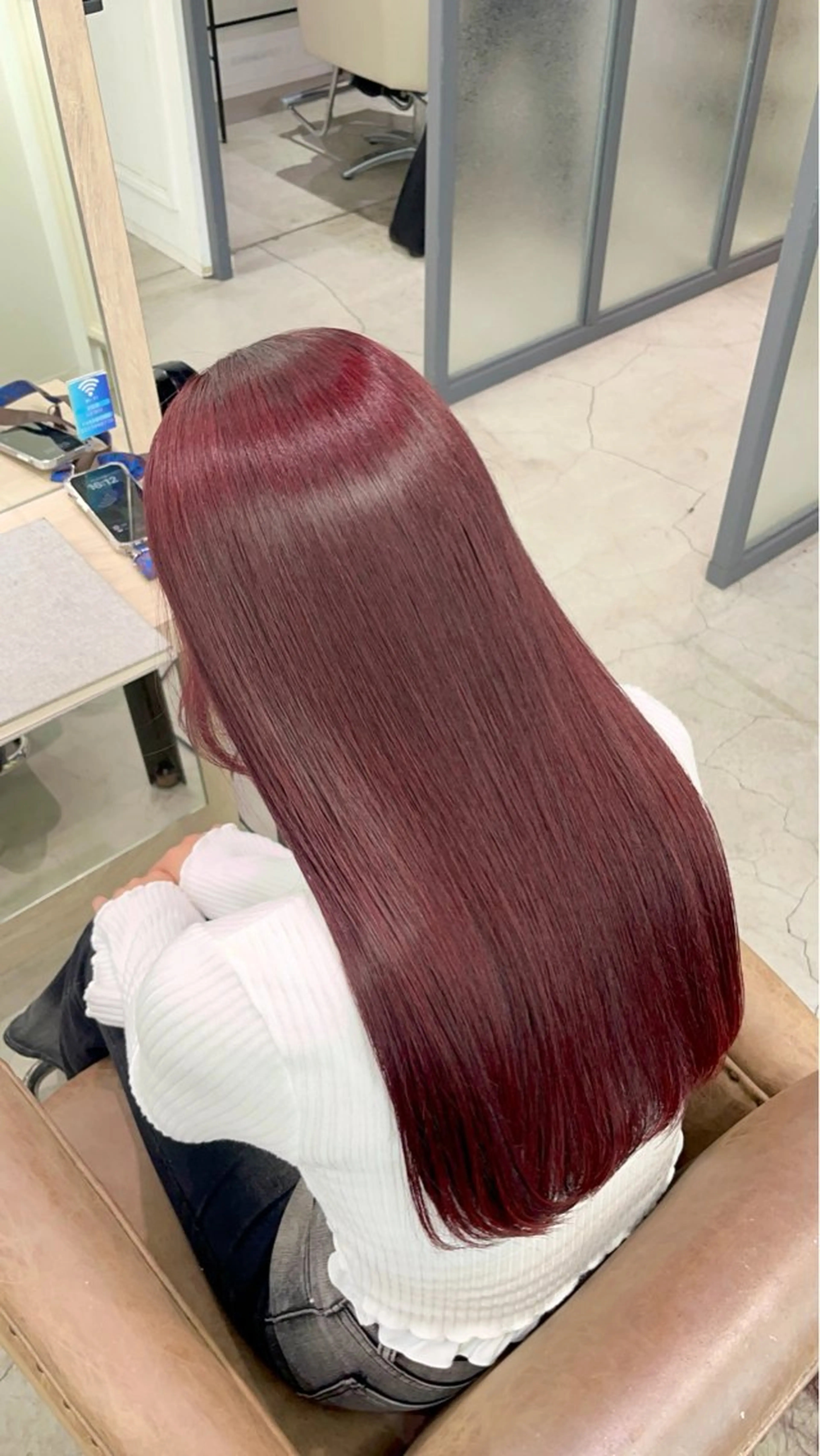 ロング ヘアカラー トリートメント 髪質改善/ウルフ ダブルカラー/ショウのヘアスタイル