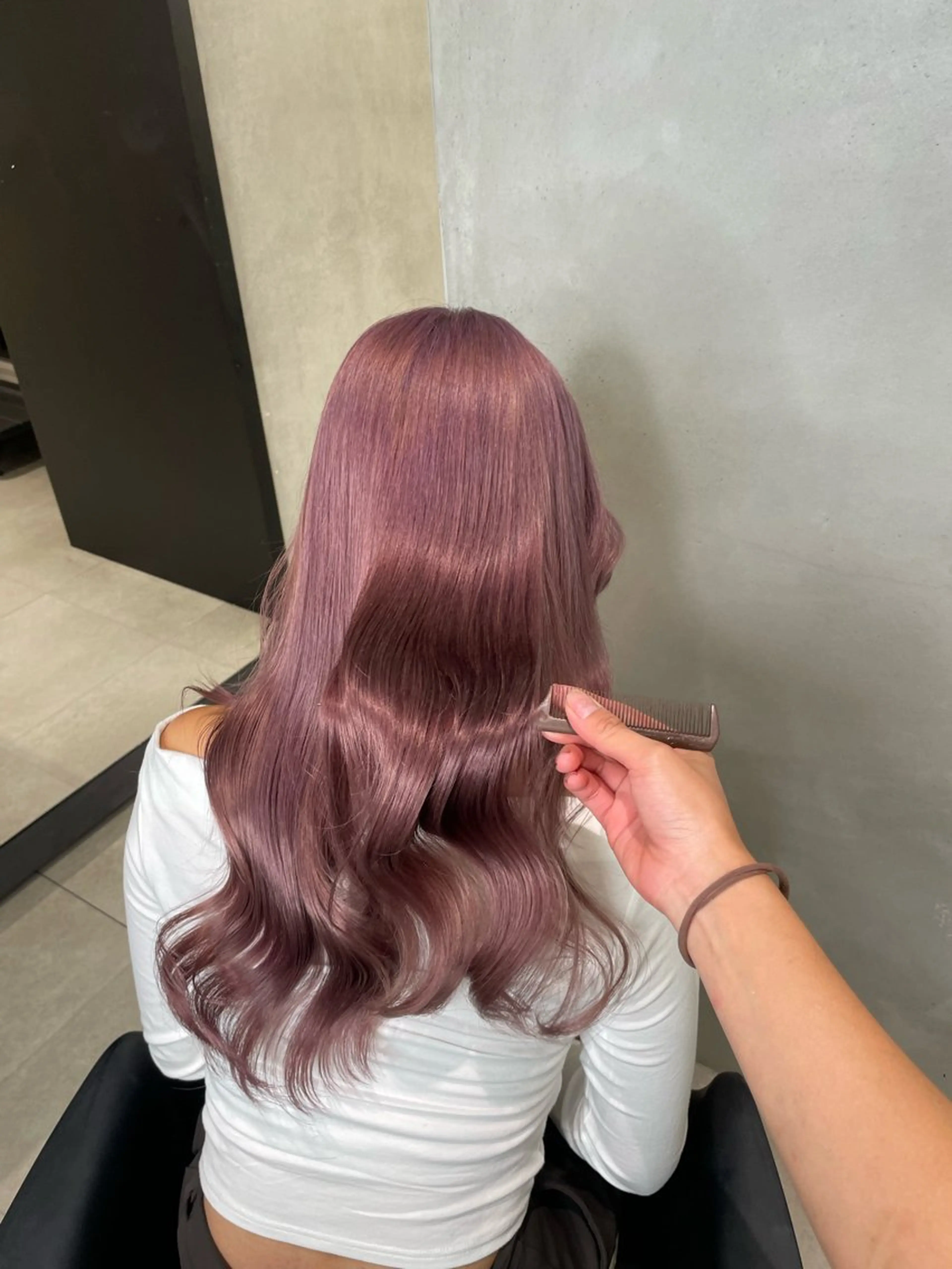 カラー ヘアカラー Off-White 大阪所属・offwhite Nano🪩🧡のヘアスタイル