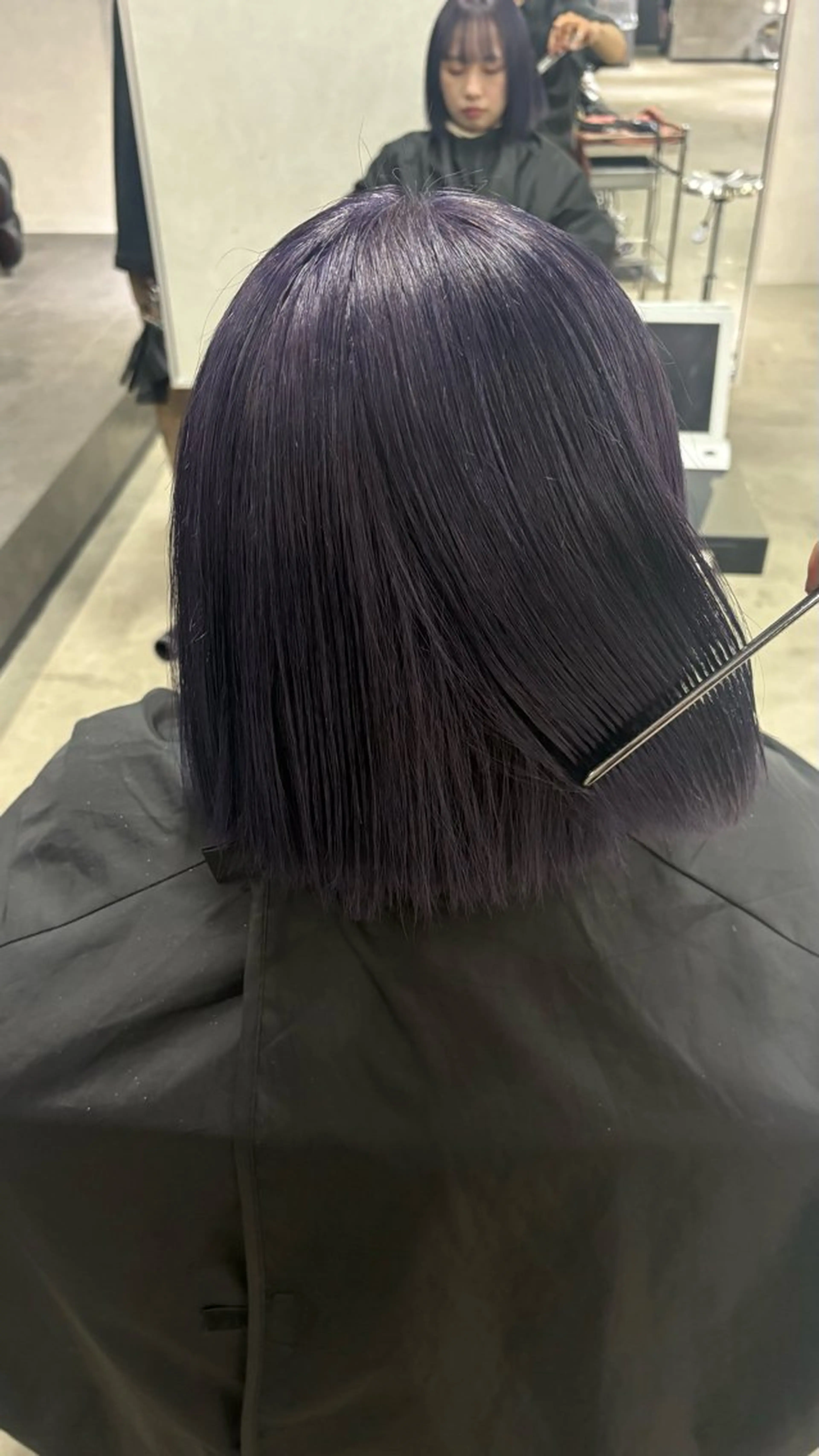 ミディアム カラー バイオレットカラー ヘアカラー デザインカラー/ハイ トーン/konomiのヘアスタイル