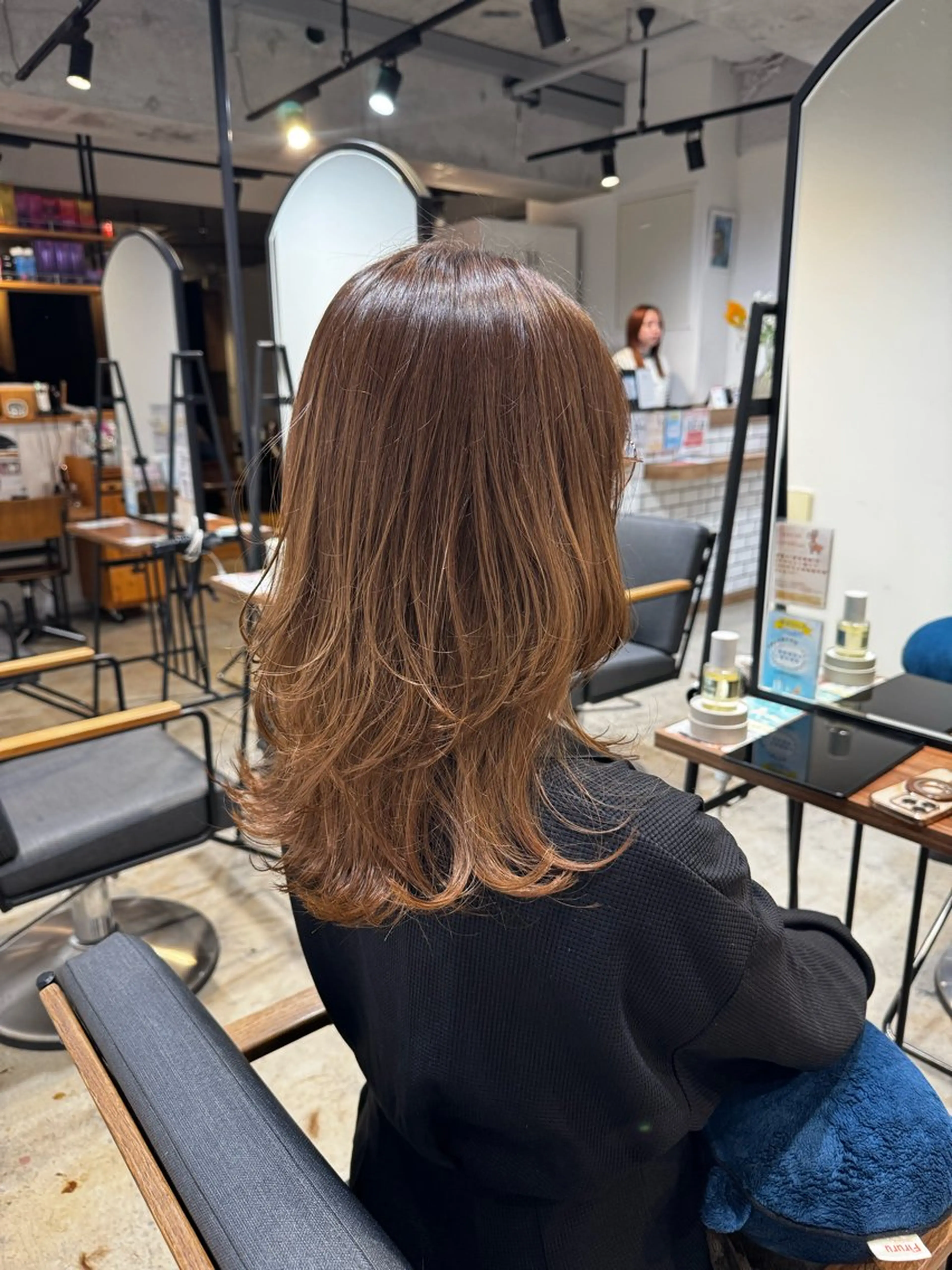 ミディアム ミディアムレイヤー レイヤーカット カット レイヤー/大人ボブ 渡邉【日吉美容室】のヘアスタイル