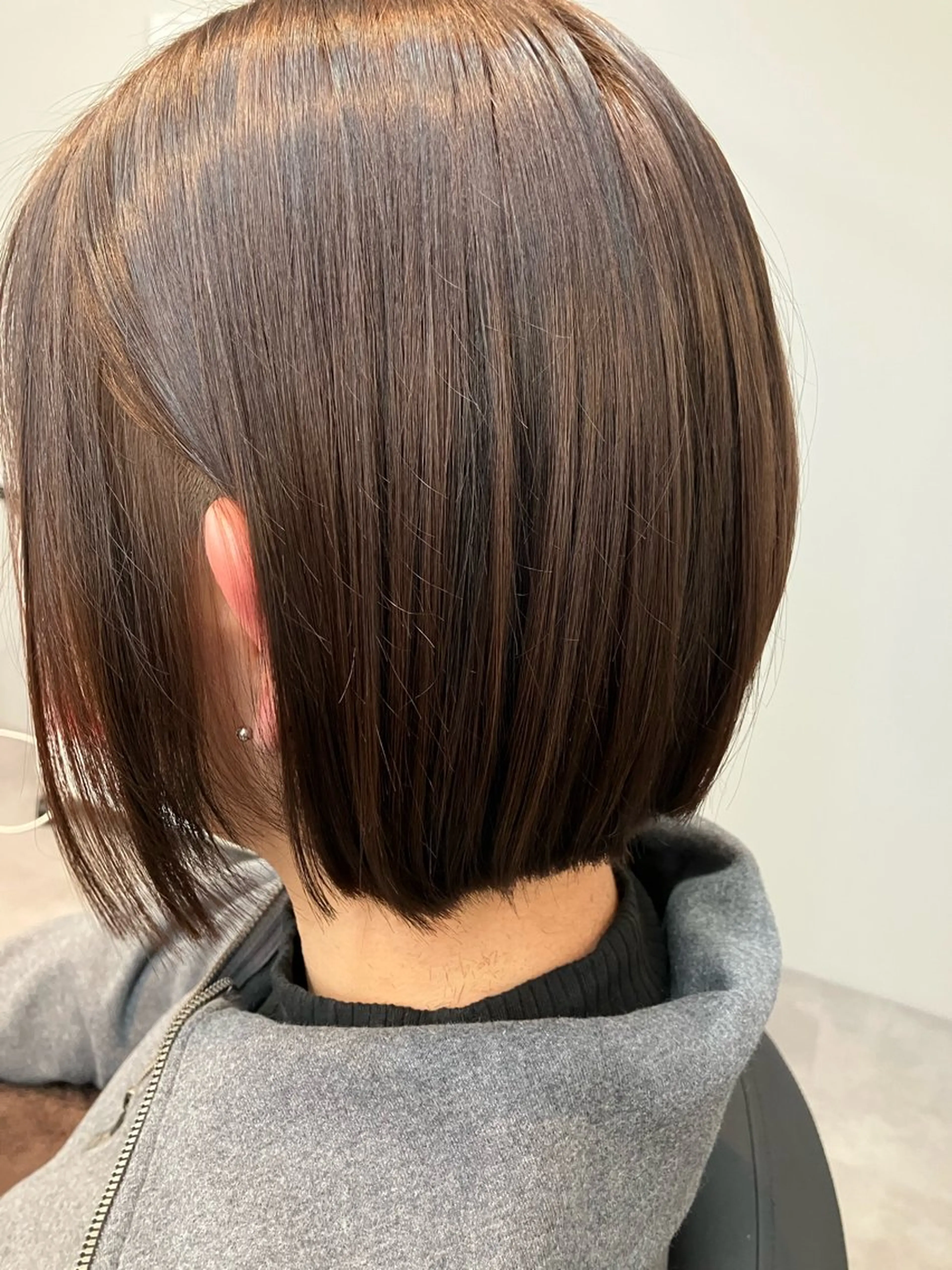 ミディアム カラー 佐藤 知子のヘアスタイル