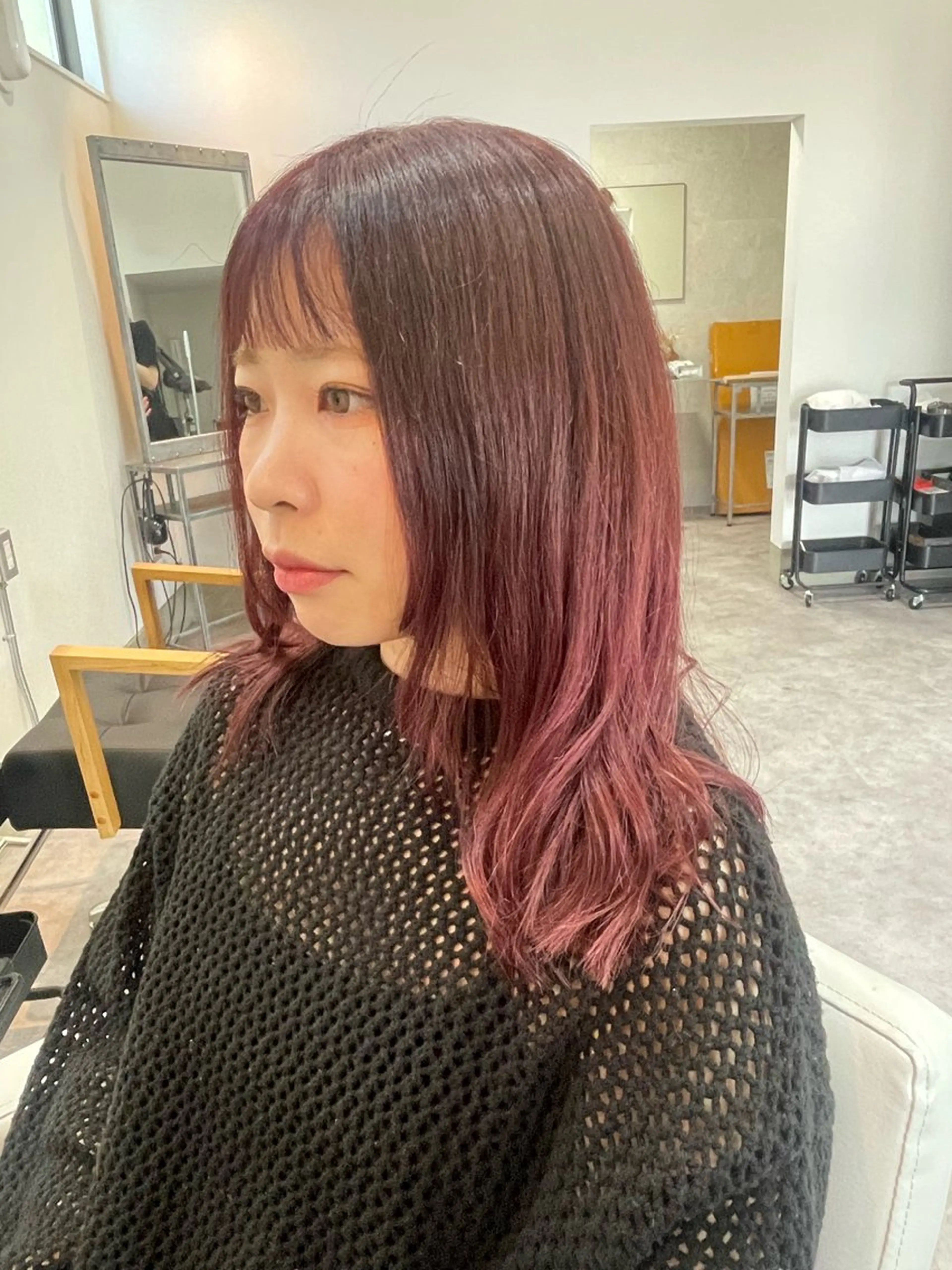 セミロング カラー 谷山清和 ゆうやのヘアスタイル