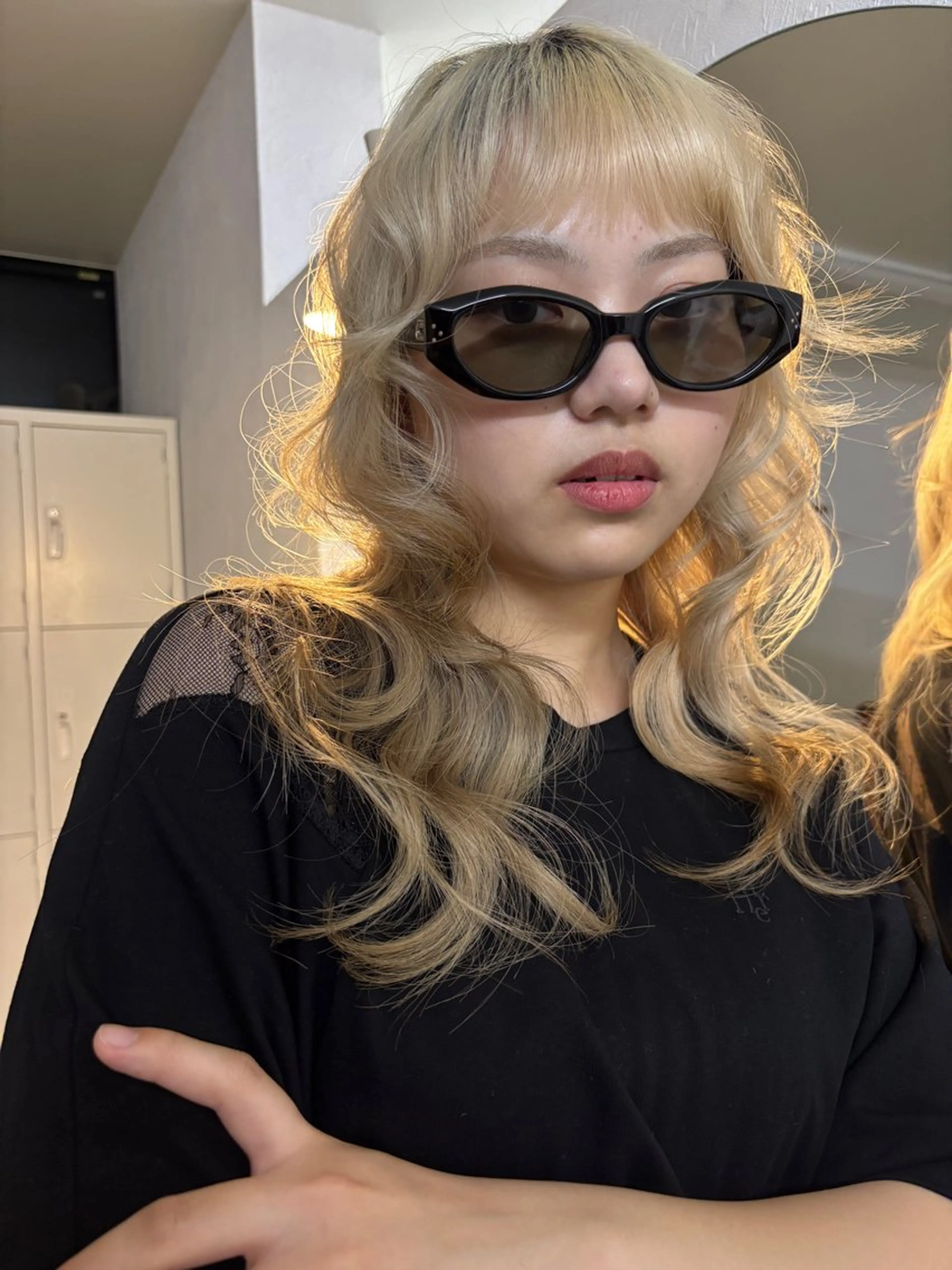 カラー 佐々木 遥菜のヘアスタイル