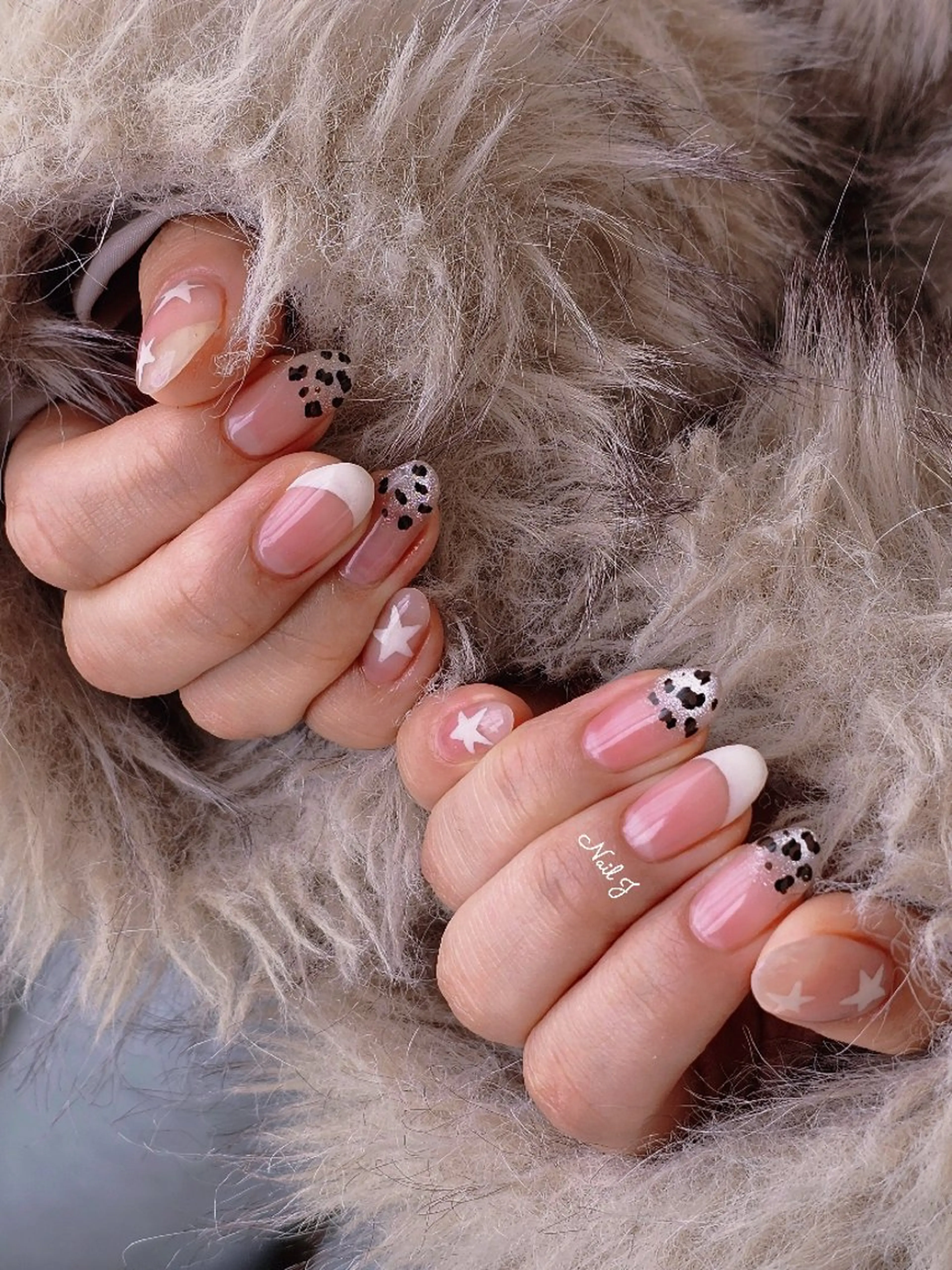 ネイル 韓国ネイル 冬ネイル ハンドネイル Nail Jのネイルデザイン