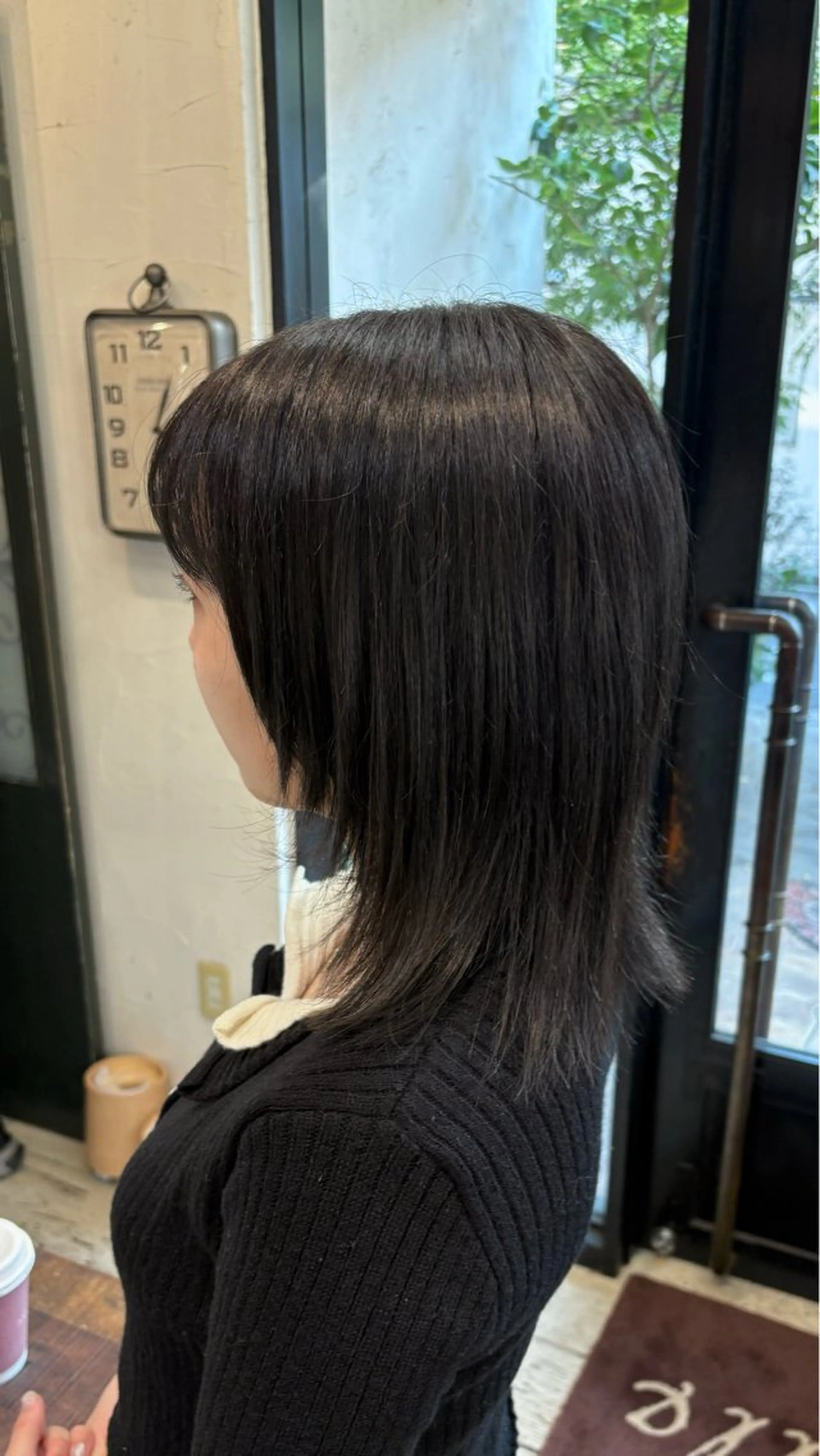 セミロング カラー ダークグレー ダークグレージュ グレージュ 工藤 暖 /透明感カラーのヘアスタイル