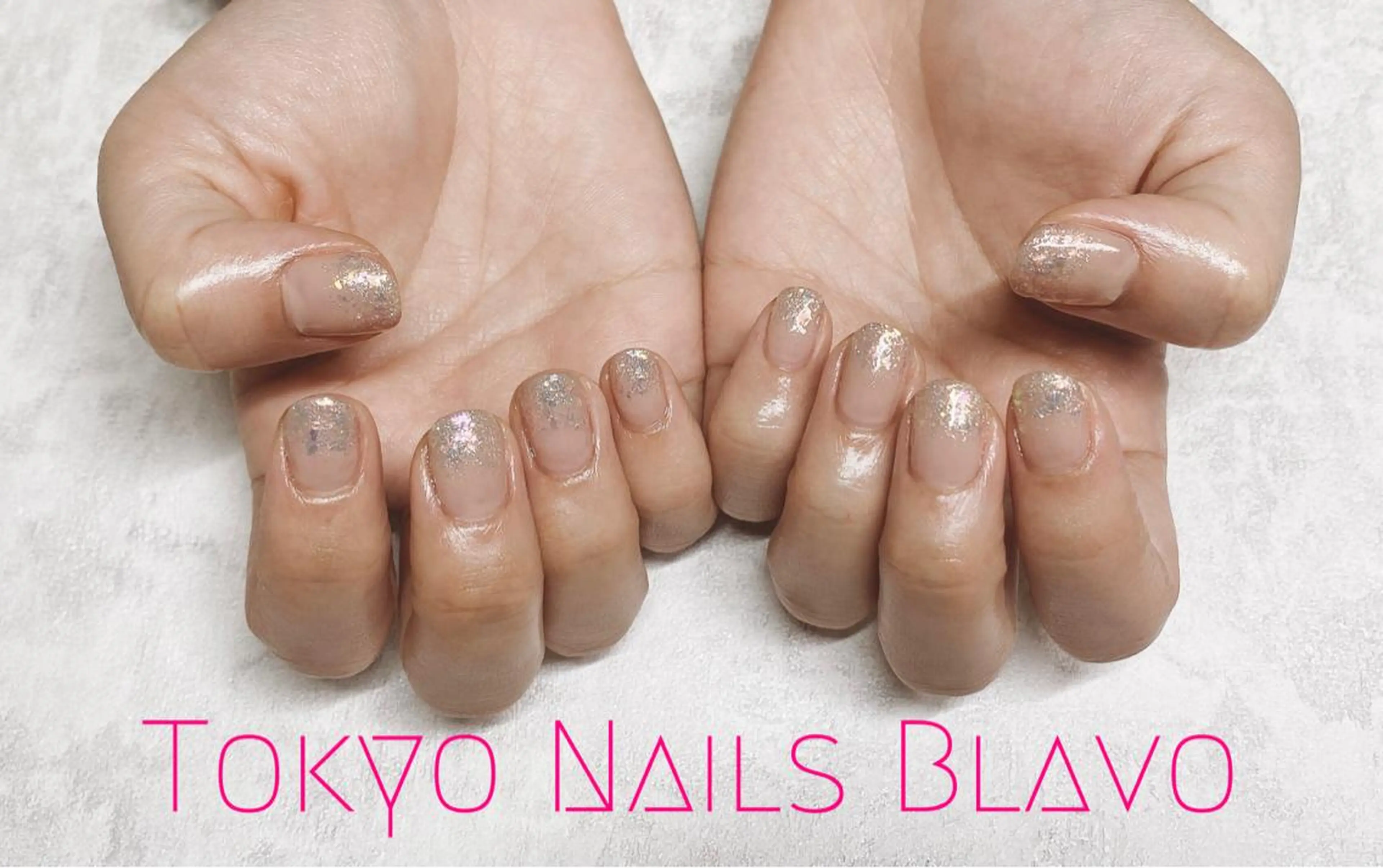 ネイル ラメ(グリッター) ラメグラデーション T.N.B 山本陽子のネイルデザイン