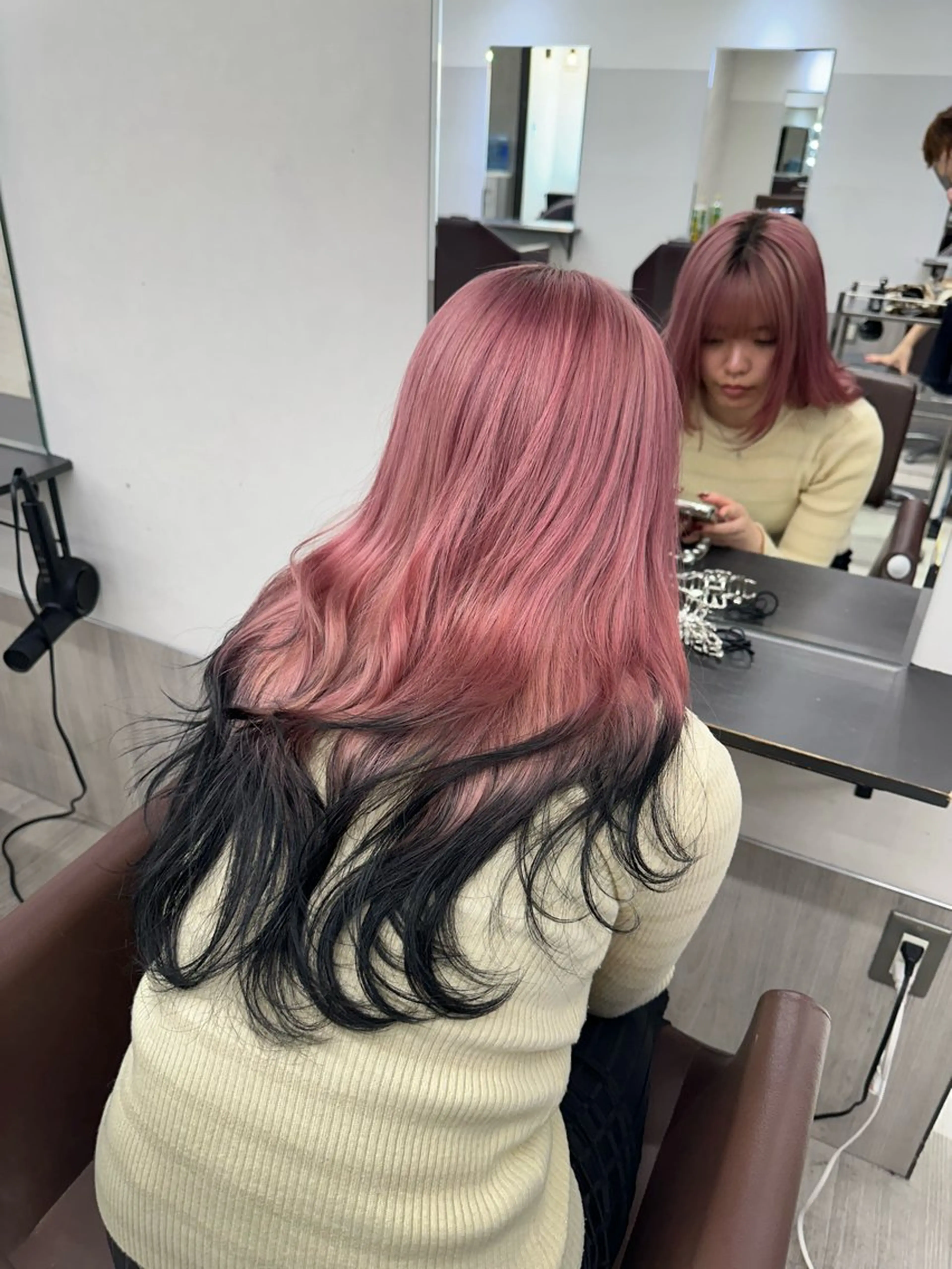 ミディアム カラー 天神大名/ブリーチ 鶴岡和幸/ハイトーンのヘアスタイル