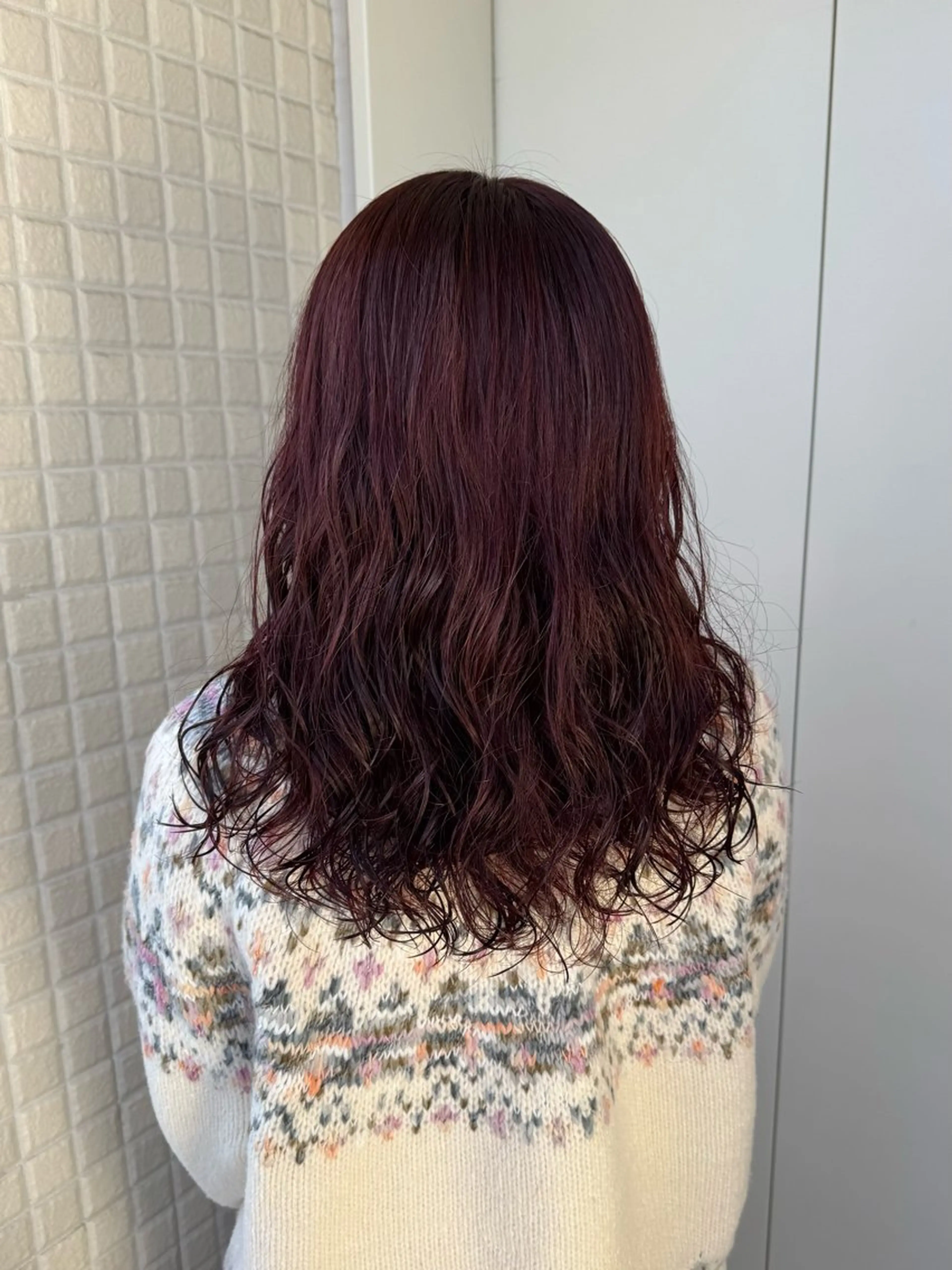 ロング カラー パーマ ヘアカラー パーマ 縮毛矯正/エクステ ヘアアレンジ/ひふみのヘアスタイル